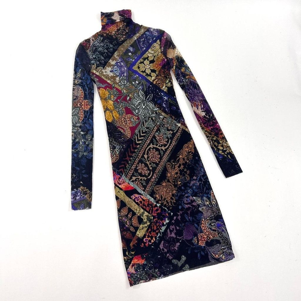 FUZZI vintage FUZZI mesh long sleeve turtleneck dress Size XS / US 0-2 / IT 36-38 - 7 Thumbnail
