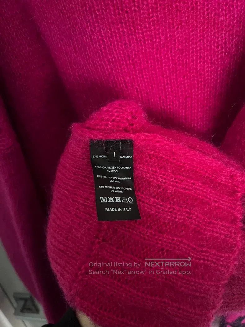 Raf Simons Raf Simons 2022 Knit Sweater in Pink. Size US XL / EU 56 / 4 - 3 Thumbnail