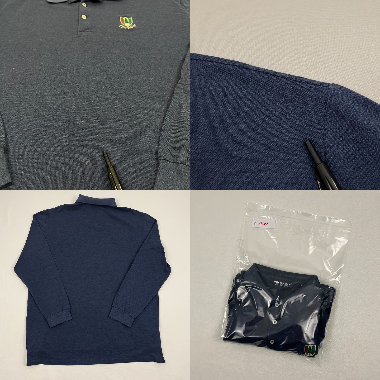 Polo Ralph Lauren Polo Ralph Lauren Polo Shirt Men XL Blue VTG Pine Valley Long Sleeve Polo Golf 100% Cotton Regular Fit Size US XL / EU 56 / 4 - 8 Thumbnail