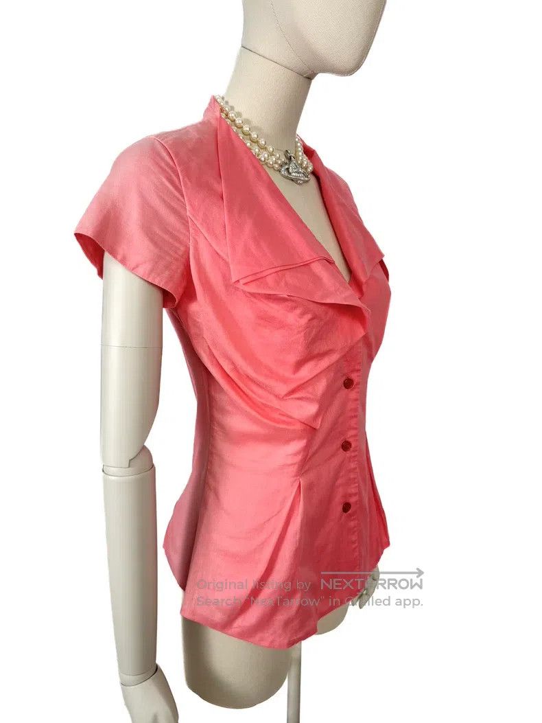 Vivienne Westwood Vivienne Westwood Pink Asymmetrical Short Sleeve Tailored Size XS / US 0-2 / IT 36-38 - 4 Thumbnail