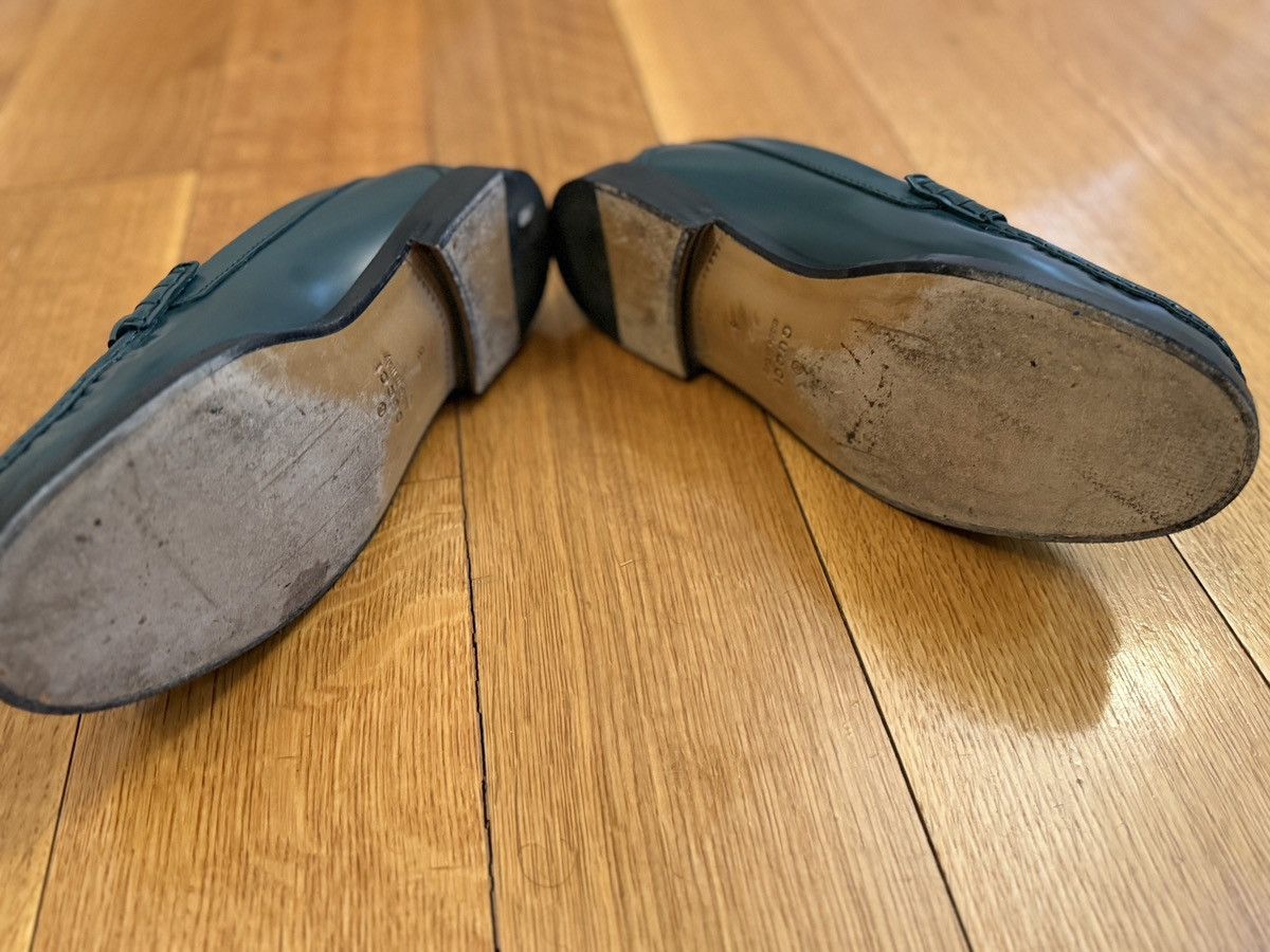 Gucci Gucci Green Leather Horsebit Loafers UK 8 / US 9 Size US 9 / EU 42 - 6 Thumbnail