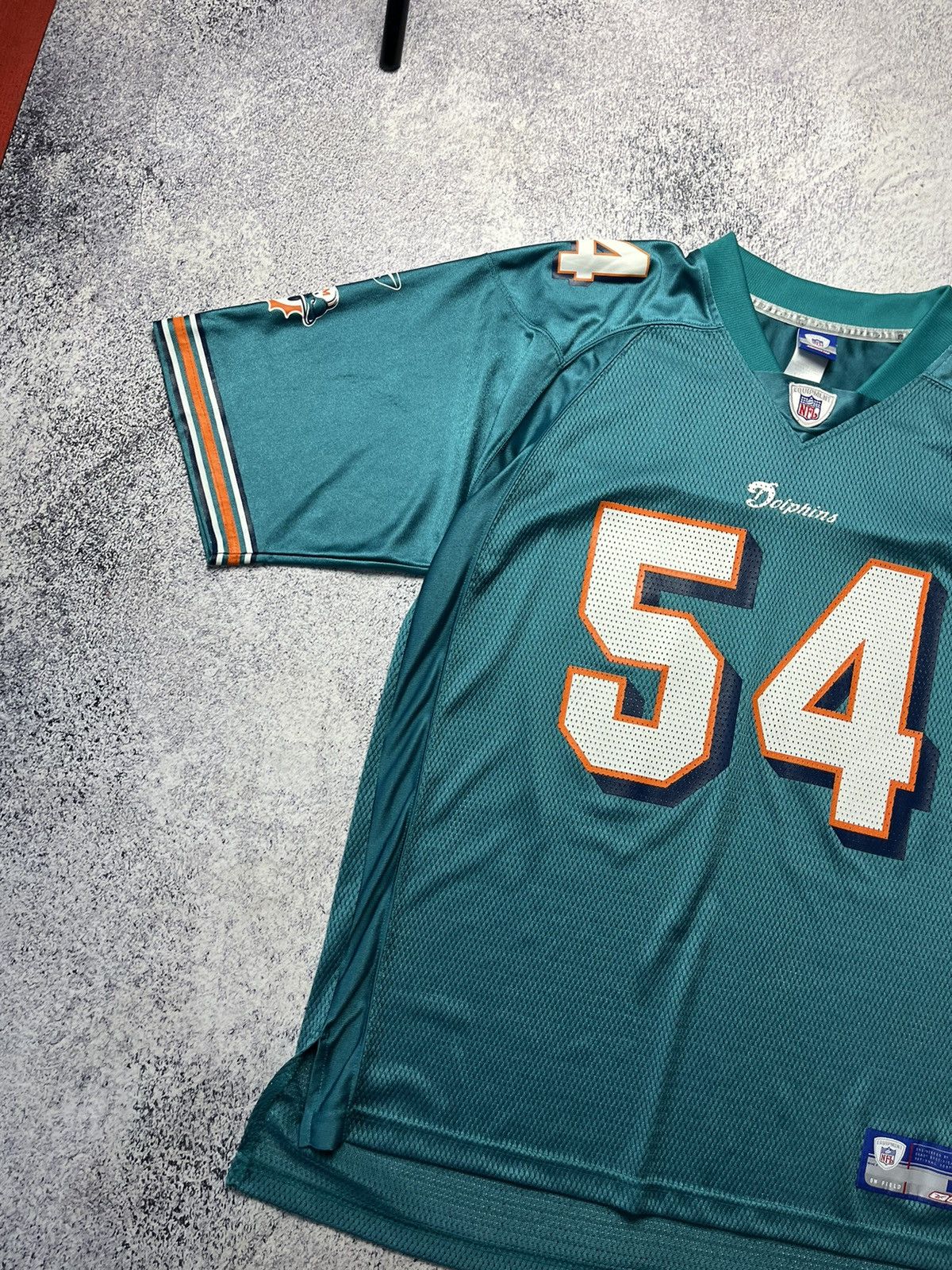 Reebok Vintage Miami Dolphins Jersey #54 Thomas NFL Football Reebok Size US L / EU 52-54 / 3 - 2 Thumbnail