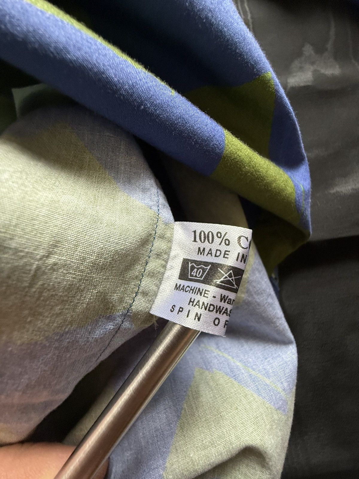 Band Of Outsiders Band of Outsiders blue green squiggle logo shirt Size US M / EU 48-50 / 2 - 20 Thumbnail