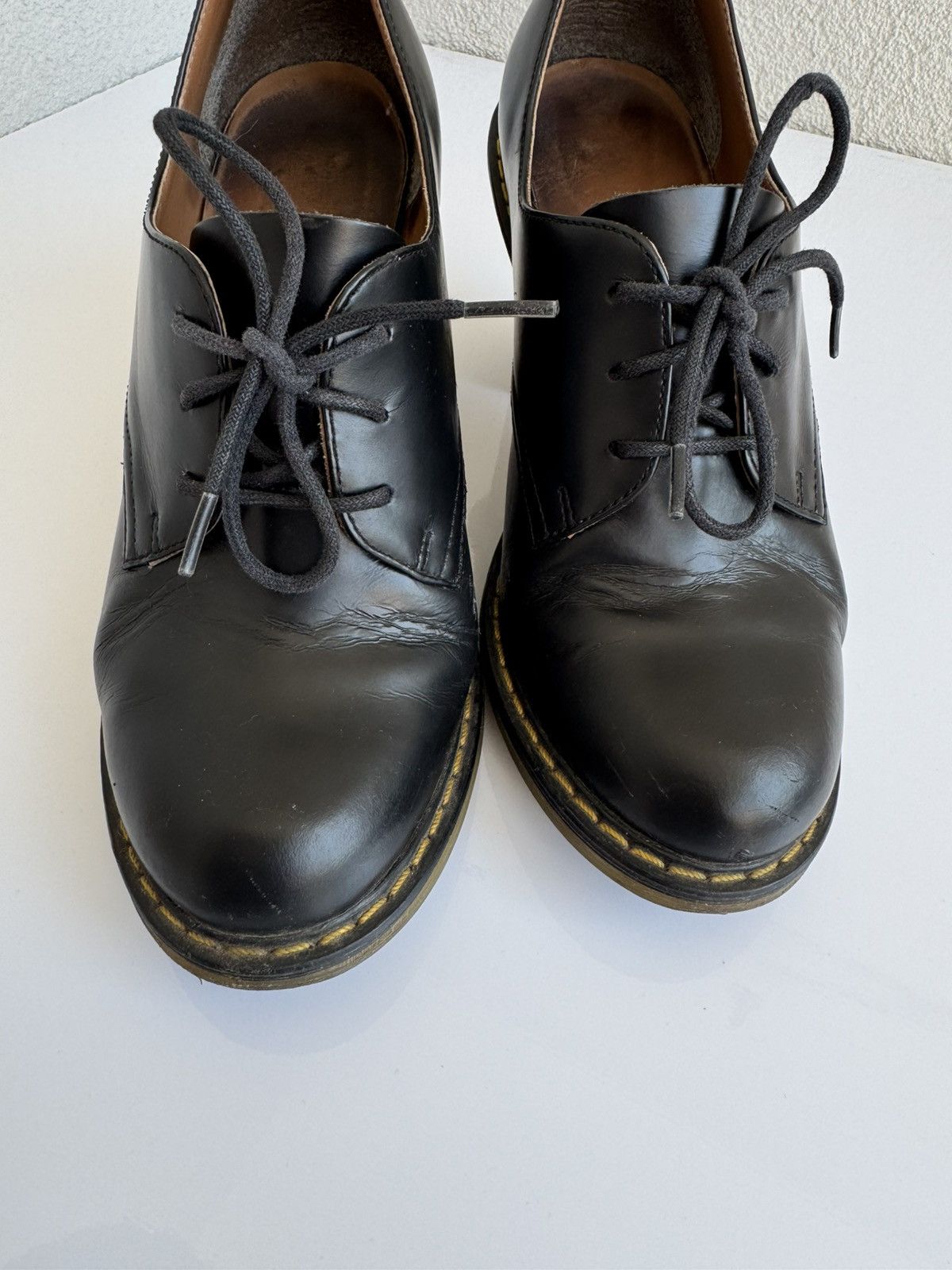 Dr. Martens Dr. Martens Women’s Black Leather Heeled Oxford Shoes Size US 6 / IT 36 - 11 Thumbnail