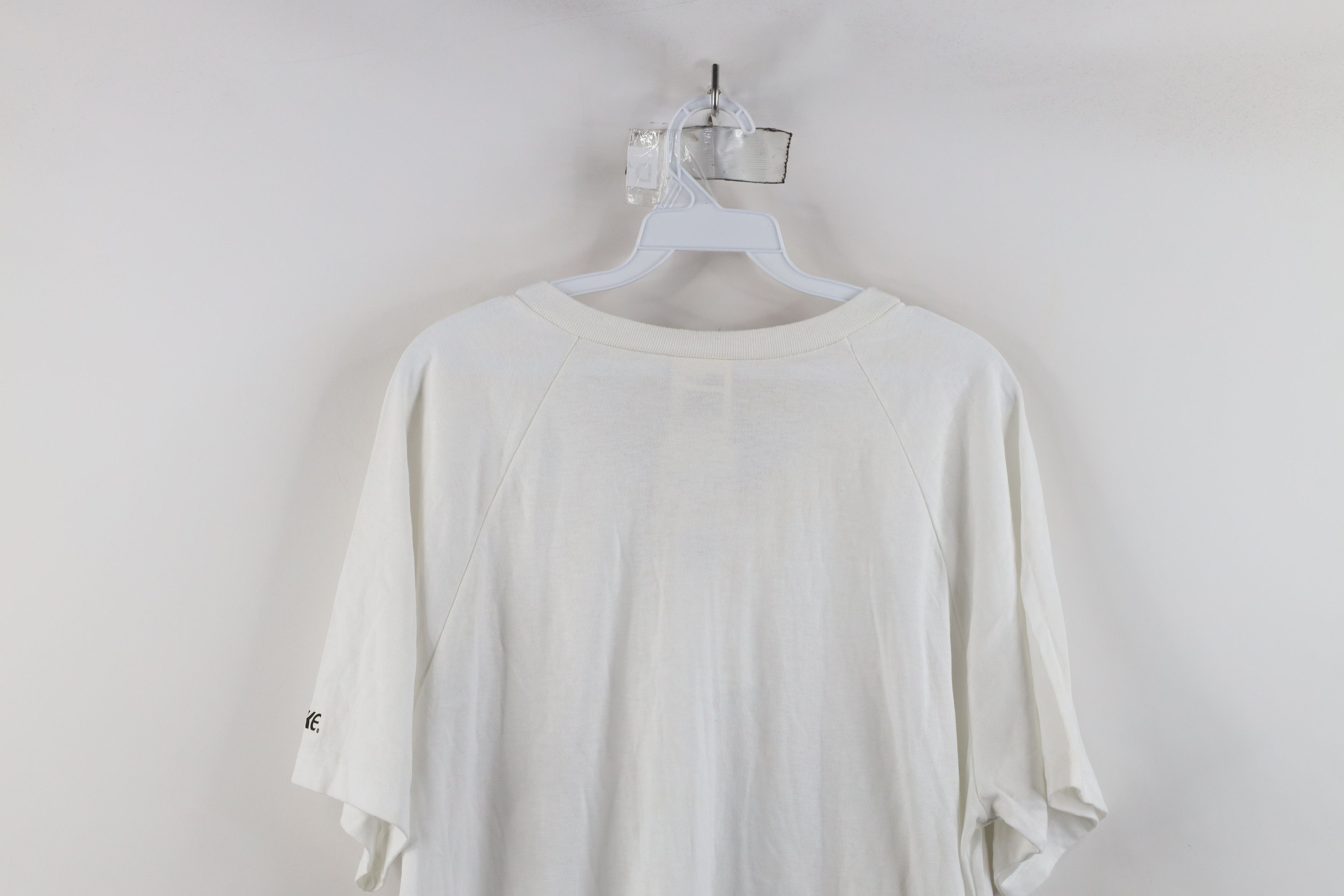 Vintage Deadstock Vintage 80s 90s Bike Henley T-Shirt White USA Size US L / EU 52-54 / 3 - 11 Thumbnail
