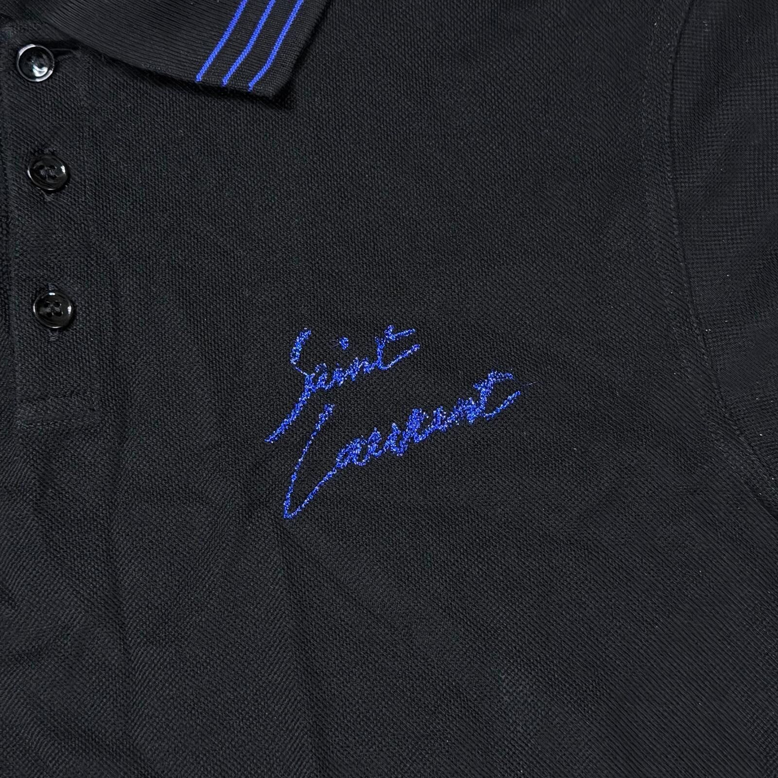 Saint Laurent Paris Saint Laurent Script Polo Size US M / EU 48-50 / 2 - 3 Thumbnail