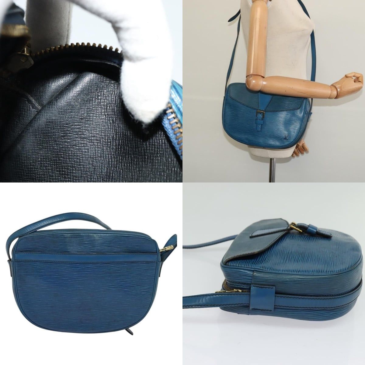 Louis Vuitton LOUIS VUITTON Epi June Feuille Shoulder Bag Blue M52155 Size ONE SIZE - 11 Thumbnail