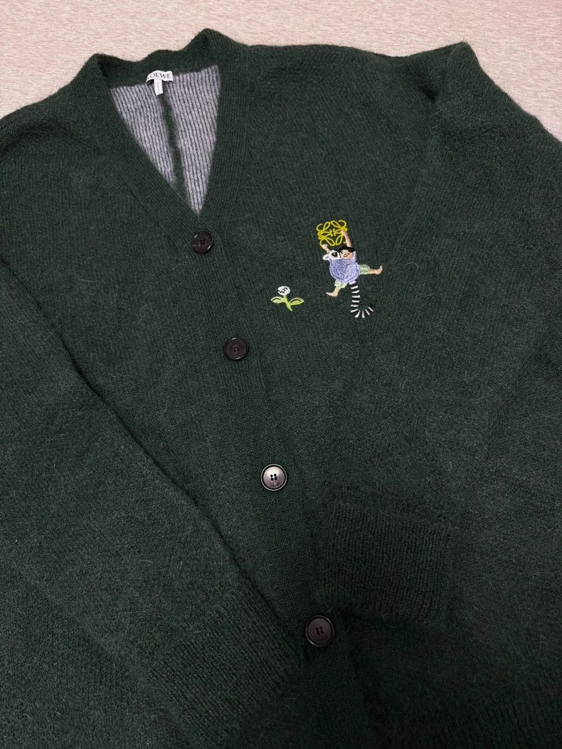 Loewe Loewe Moss green cardigan Size S / US 4 / IT 40 - 3 Thumbnail