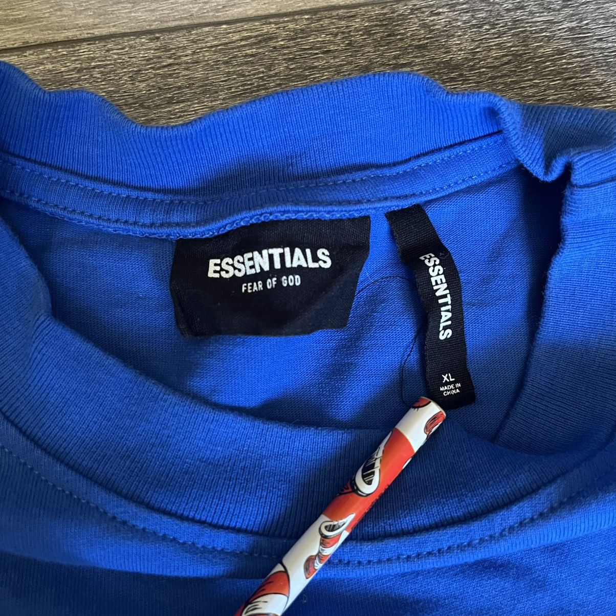 Essentials Fear of God Essentials TMC Crenshaw Blue Cobalt Logo T Shirt Size US XL / EU 56 / 4 - 6 Thumbnail