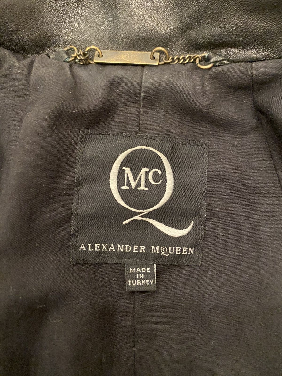 Alexander McQueen × McQ Alexander McQueen Alexander McQueen McQ Women’s Leather Jacket 90s Vintage Size M / US 6-8 / IT 42-44 - 2 Thumbnail
