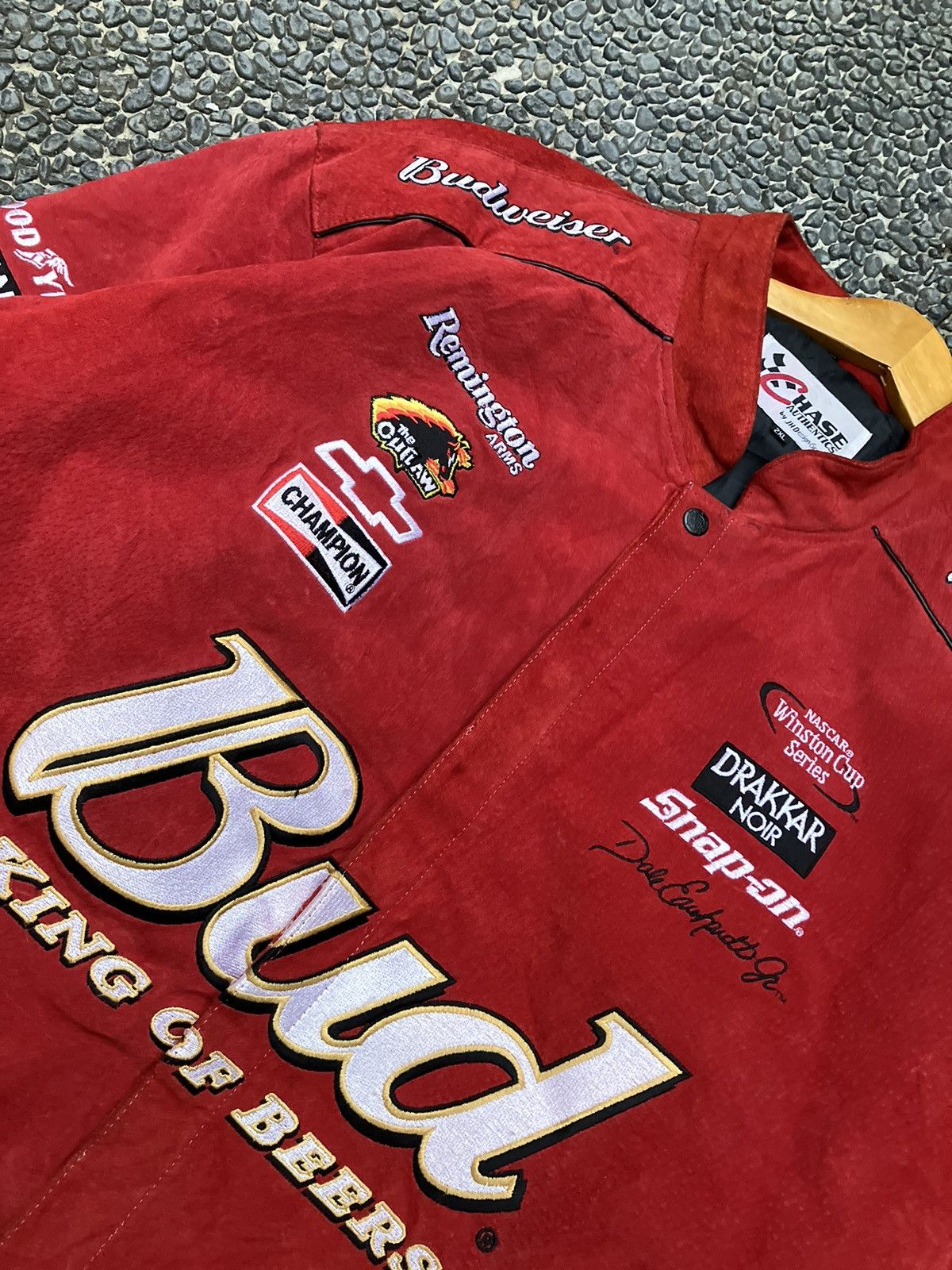 NASCAR × Vintage Vintage Nascar Budweiser Suede Jacket by Jh Designs Size US XXL / EU 58 / 5 - 2 Thumbnail