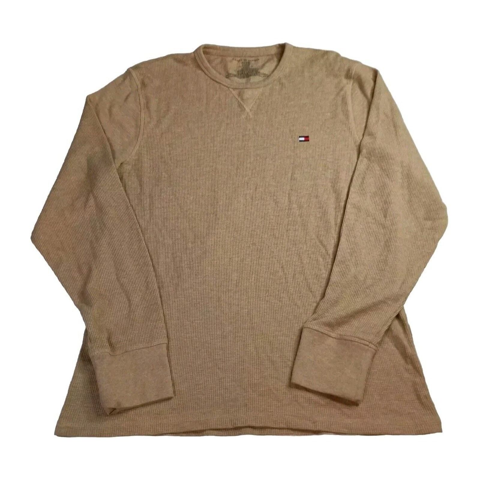 Tommy Hilfiger Tommy Hilfiger Shirt Men's XL Beige Waffle Knit Thermal Size US XL / EU 56 / 4 - 1 Thumbnail