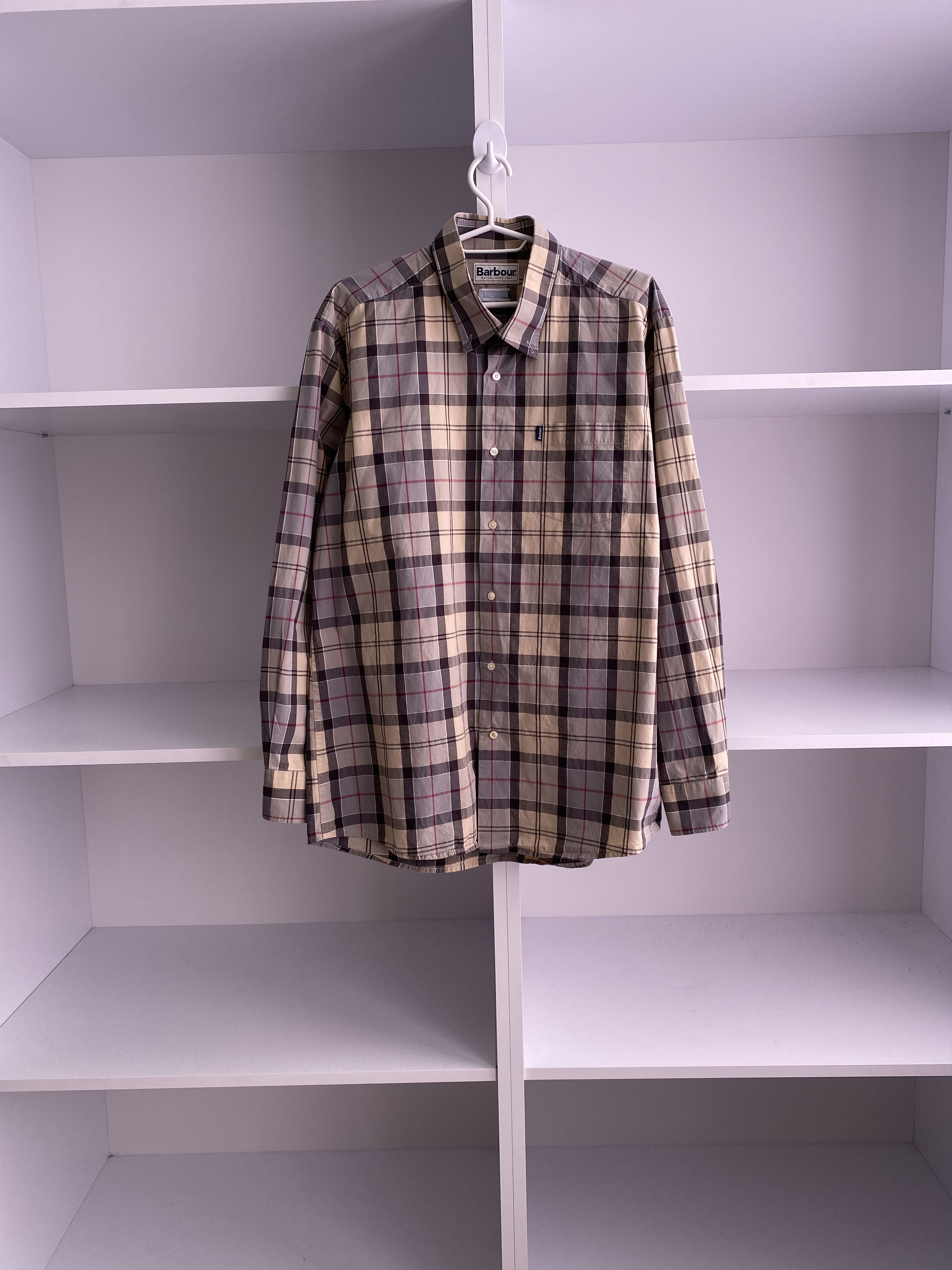 Barbour × Vintage Vintage Barbour Button Up long sleeve shirt Size US L / EU 52-54 / 3 - 1 Thumbnail