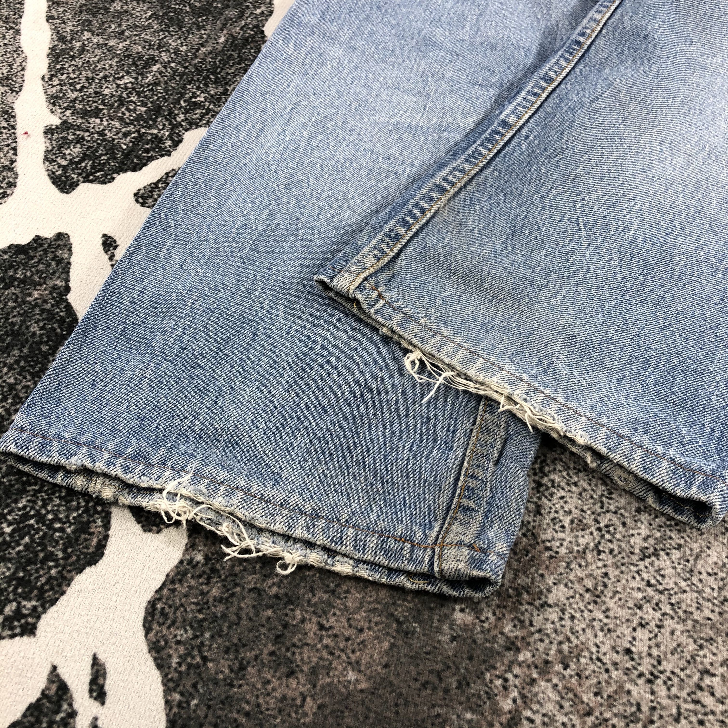 Levi's Vintage 90s Levi's 501 Jeans Distressed Denim KJ837 Size US 32 / EU 48 - 6 Thumbnail