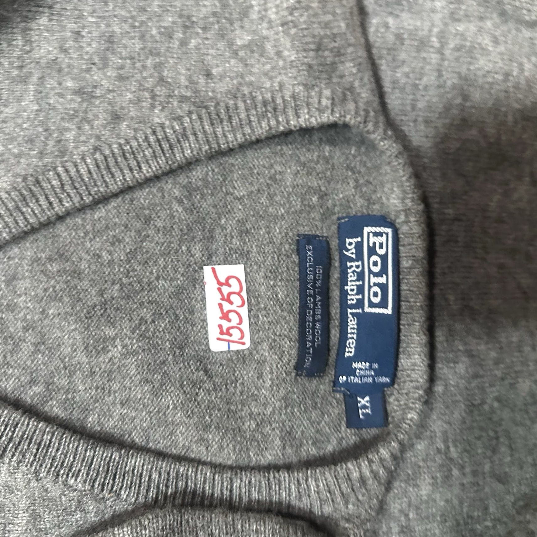 Polo Ralph Lauren Polo Ralph Lauren V Neck Lambs Wool Sweater Men XL GraySweater? Size US XL / EU 56 / 4 - 8 Thumbnail