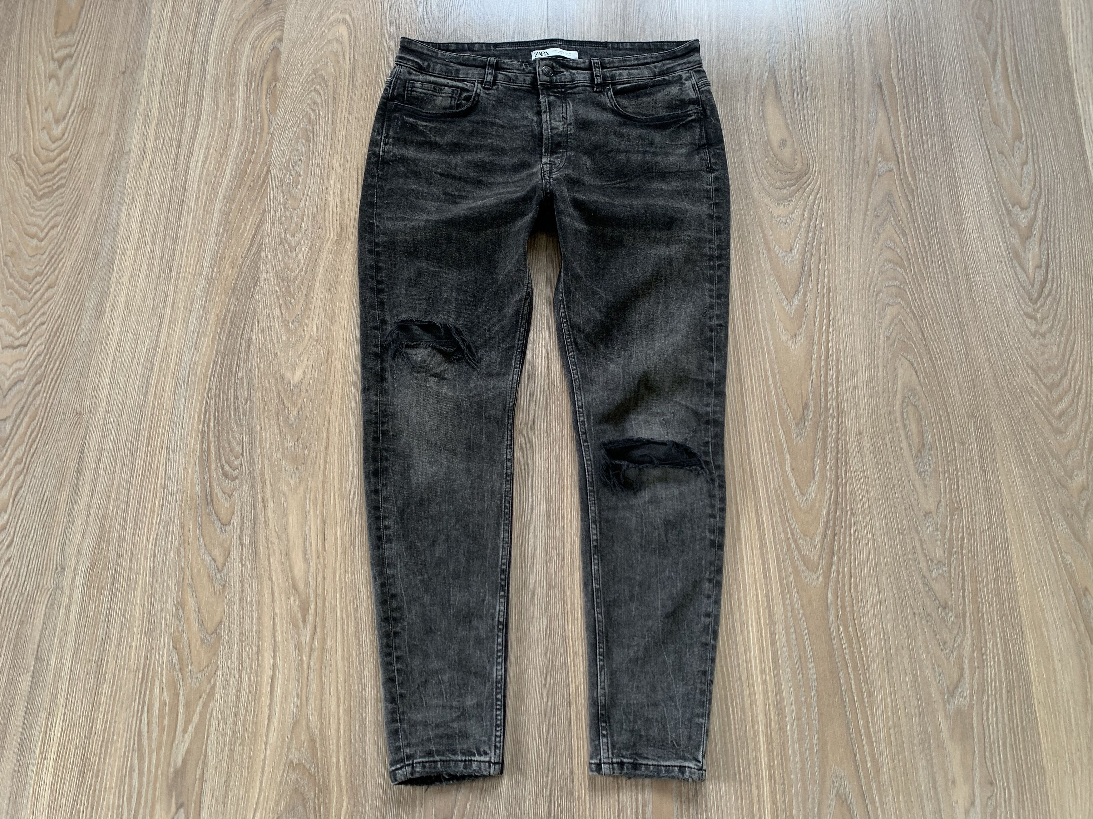 Zara Zara Man Distressed Stretch Jeans Size US 32 / EU 48 - 2 Thumbnail