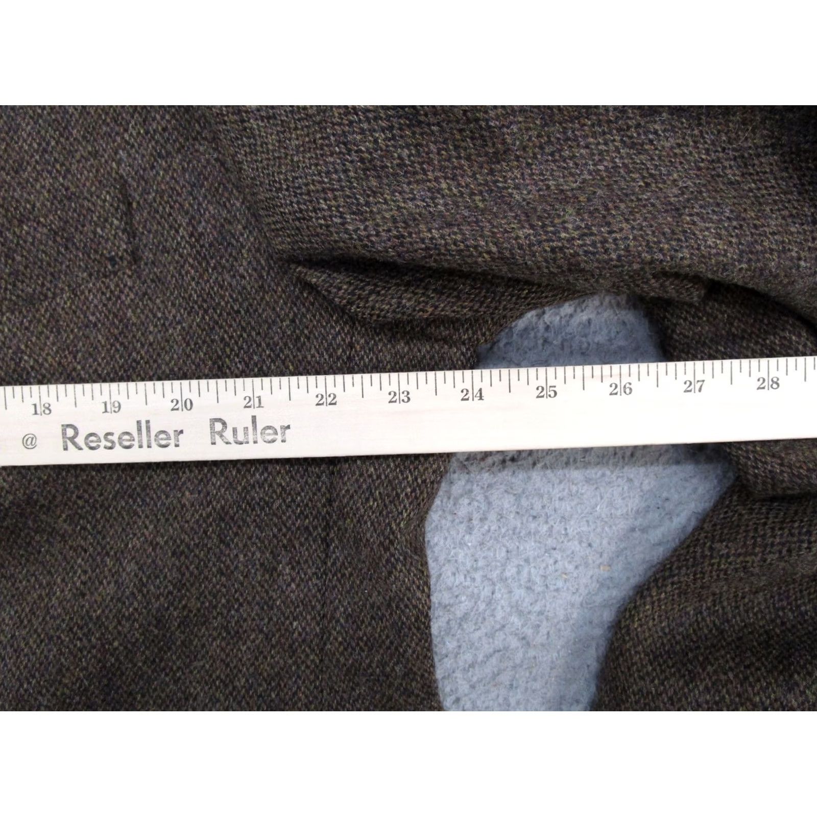 Stafford Stafford Blazer Mens 46L Brown Tweed Wool Sport Coat Elbow Patch Jacket Career Vintage Size 46R - 6 Thumbnail