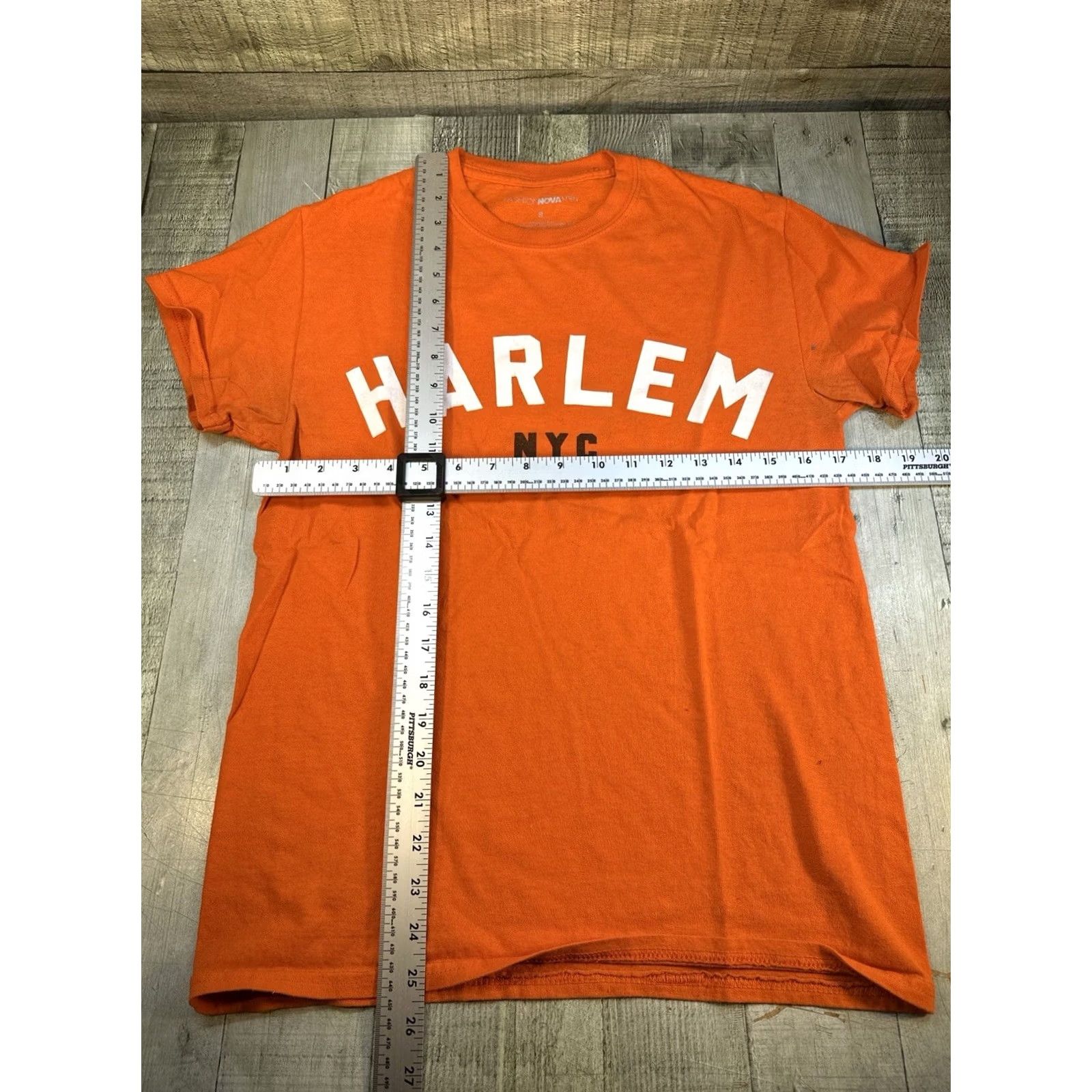 Vintage Fashion Nova Men Harlem NYC T-Shirt Small Orange Graphic Tee Urban Streetwear Mens | T-Shirt | Orange | Harlem NYC | 90s? Size US M / EU 48-50 / 2 - 2 Thumbnail