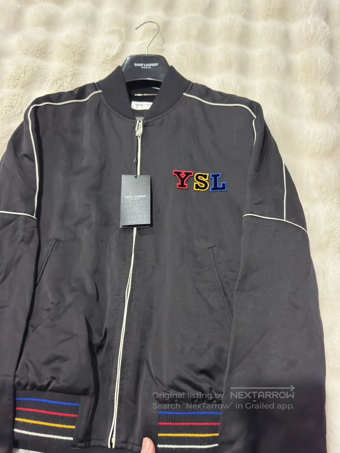Yves Saint Laurent Saint Laurent YSL Logo Baseball Jacket. Size US S / EU 44-46 / 1 - 5 Thumbnail