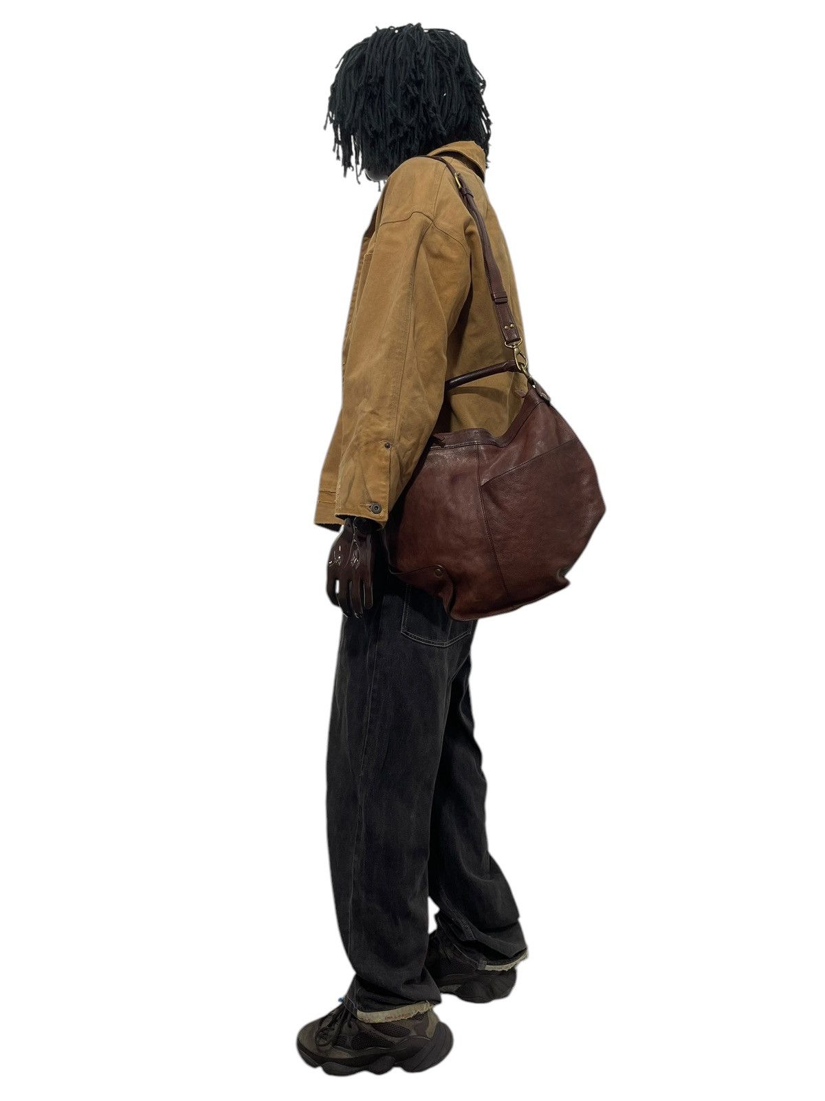 Leather Full Leather Patina Hungry Bum Shoulder Bag 1🟩7 Size ONE SIZE - 3 Thumbnail