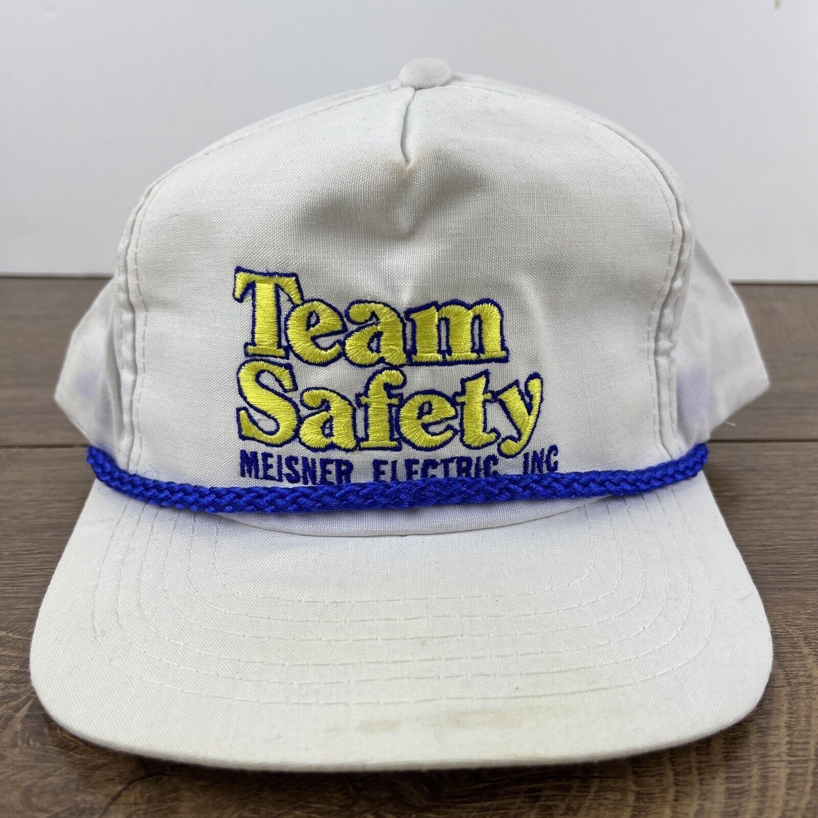 The Unbranded Brand Meisner Electric Hat Meisner White Hat Adjustable Snapback A Size ONE SIZE - 5 Thumbnail