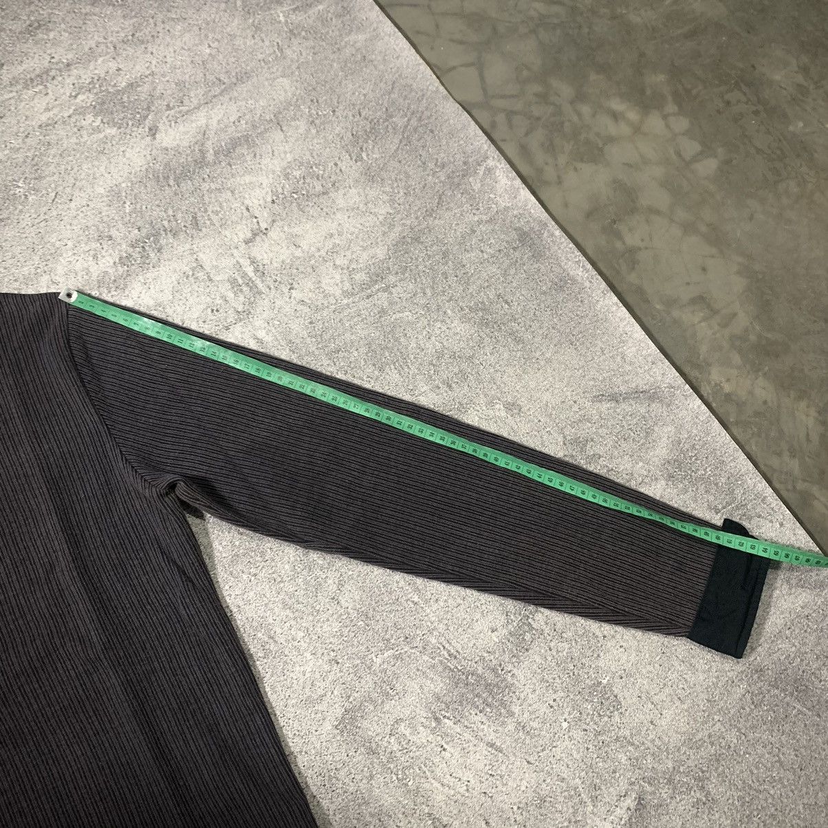 Japanese Brand JAPANESE CRAZY GOTHIC RIBBED COLLARED HENLEY BLESS SHIRT Size US M / EU 48-50 / 2 - 6 Thumbnail