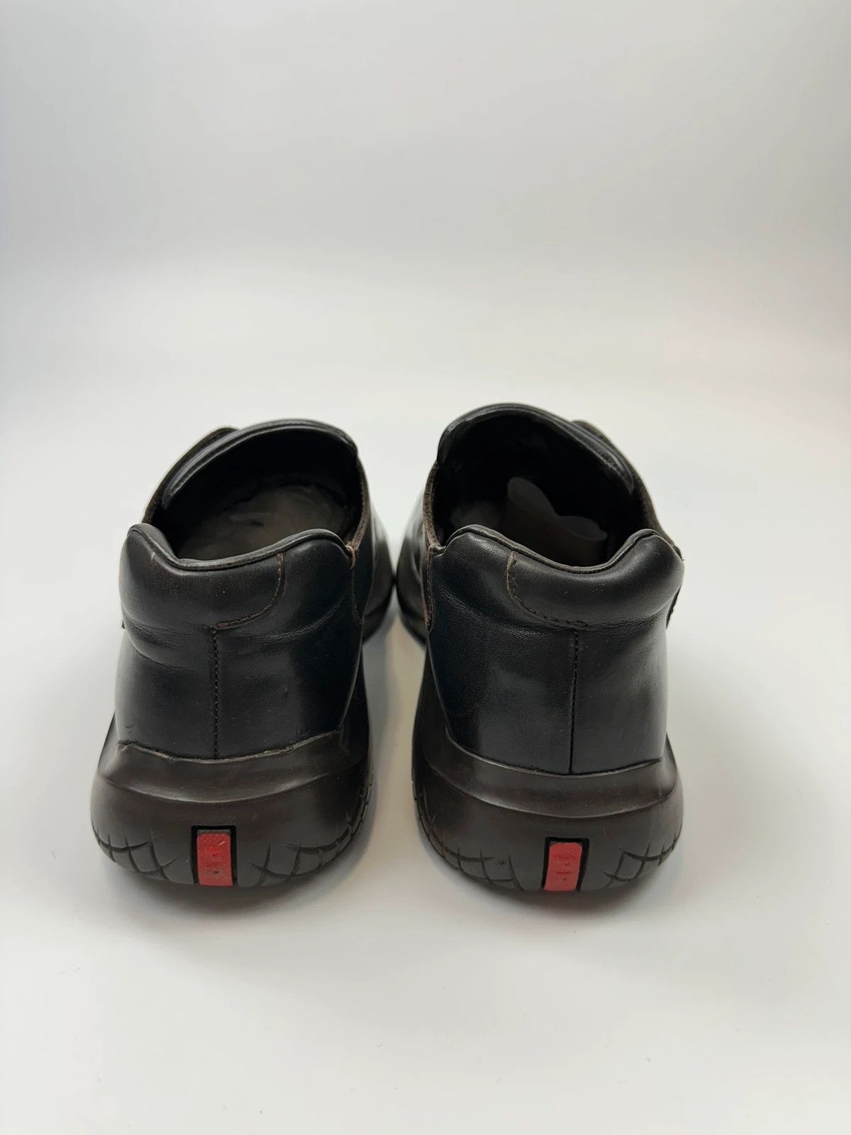 Prada Prada Sport FW1999 Black Leather Derby Vibram Puddle Sole Size US 9.5 / EU 42-43 - 12 Thumbnail