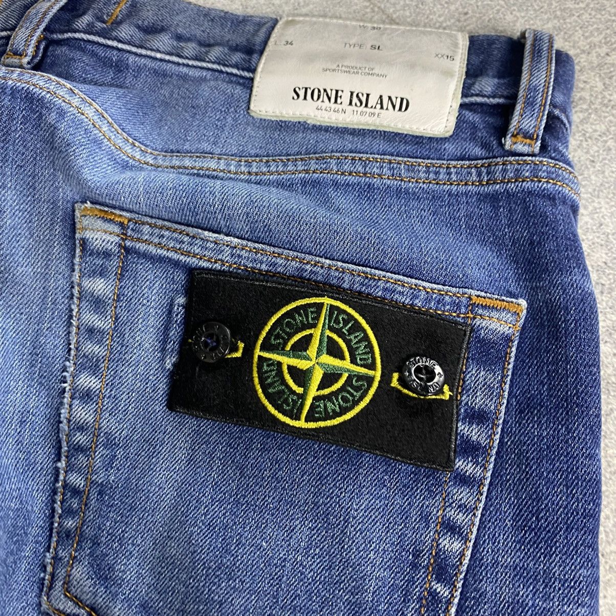 Stone Island Stone Island jeans Italy designer denim streetwear logo 00s Size US 31 - 4 Thumbnail