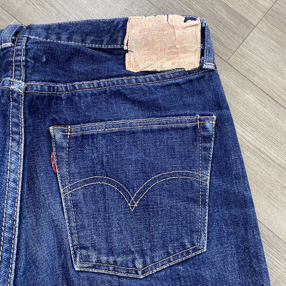 Levi's Vintage Clothing 🇯🇵1990s Vintage Levis 501XX LVC Japan Selvedge Jeans Archive Size US 32 / EU 48 - 20 Thumbnail