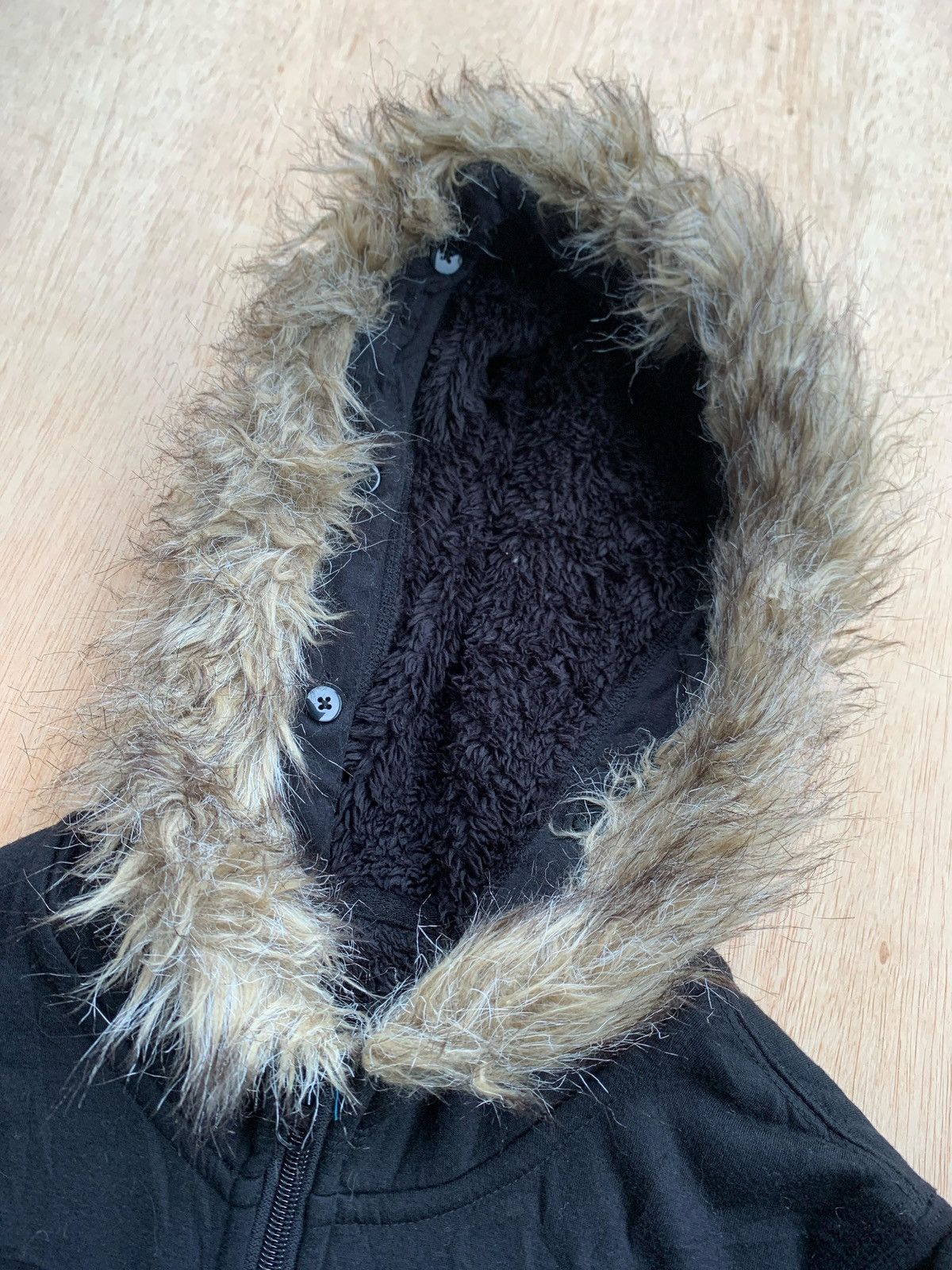 If Six Was Nine × Japanese Brand × Le Grande Bleu (L.G.B.) Fur Hoodie Ifsixwasnine Lgb Style Size US M / EU 48-50 / 2 - 4 Thumbnail