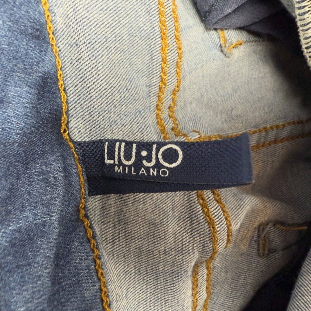 Other LIU-JO Milano Embroidered Ankle Mid-Rise Skinny Blue Jeans Size 25" / US 0 / IT 36 - 6 Thumbnail