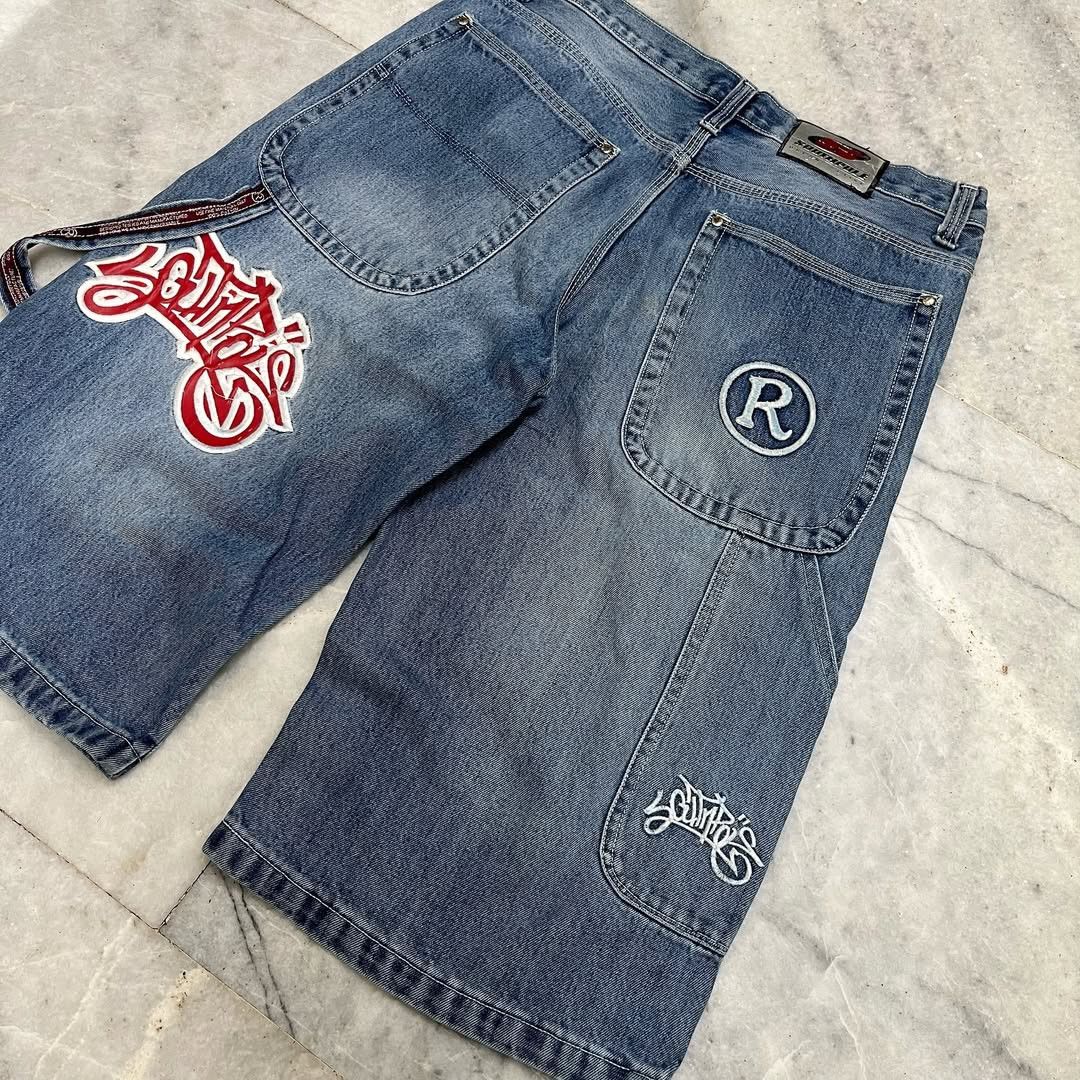JNCO × Southpole Vintage Southpole Spellout Embroidered Jorts Size US 34 / EU 50 - 3 Thumbnail
