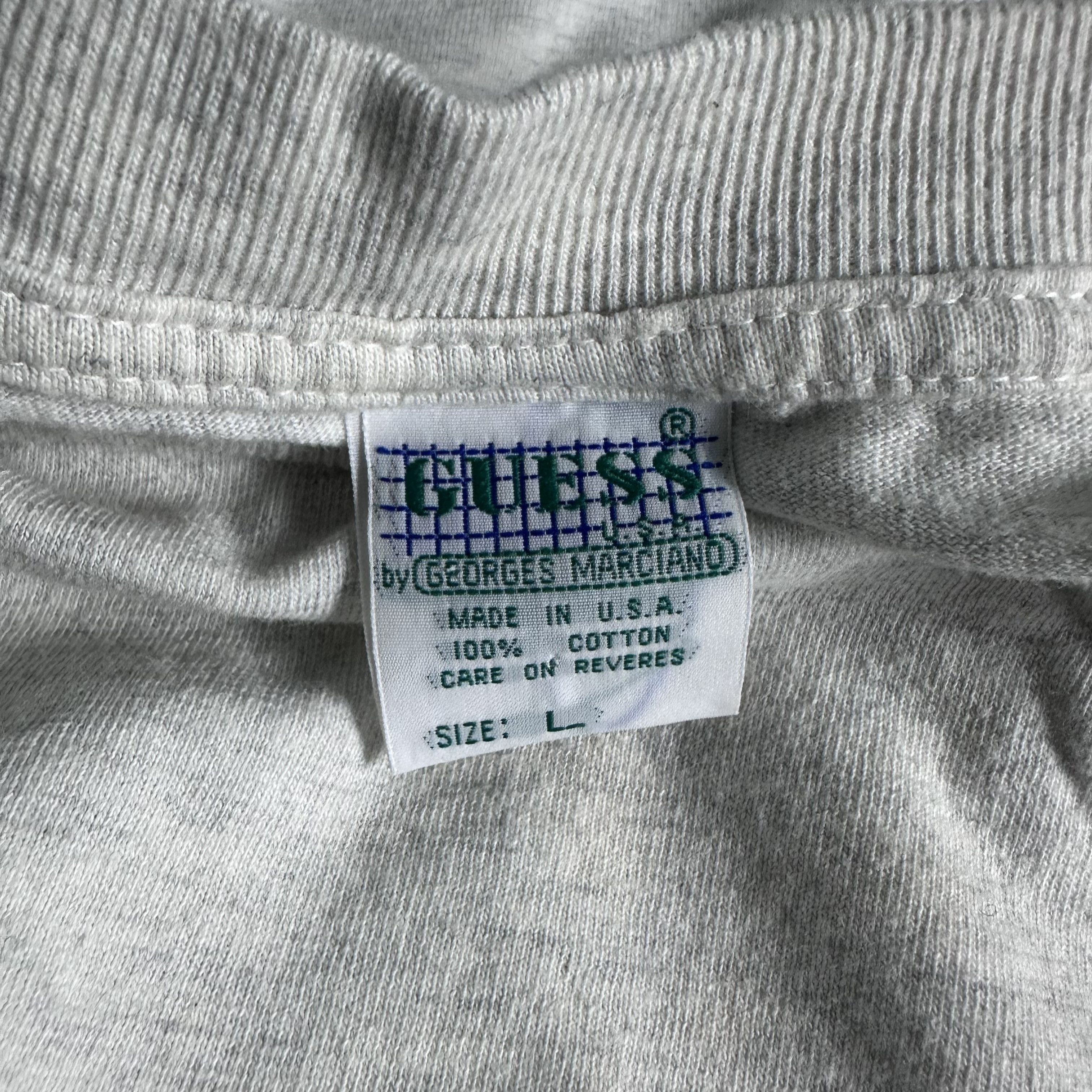 A$AP Rocky × Guess × Vintage 🔥RARE🔥Vintage Guess USA Spell Out Georges Marciano T-shirt Size US L / EU 52-54 / 3 - 5 Thumbnail