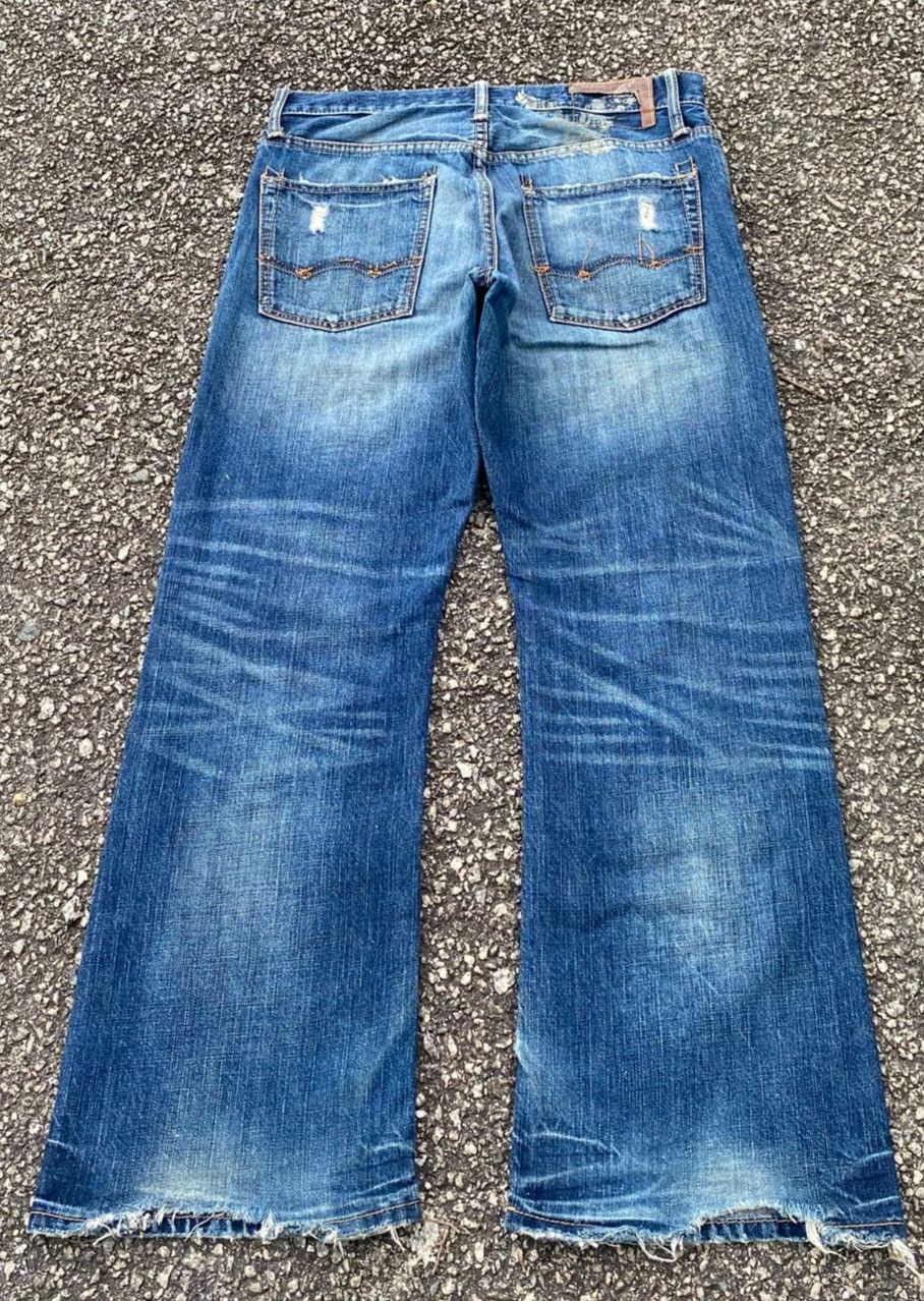 If Six Was Nine Vintage American Eagle Flared Distressed Denim Size US 31 - 4 Thumbnail