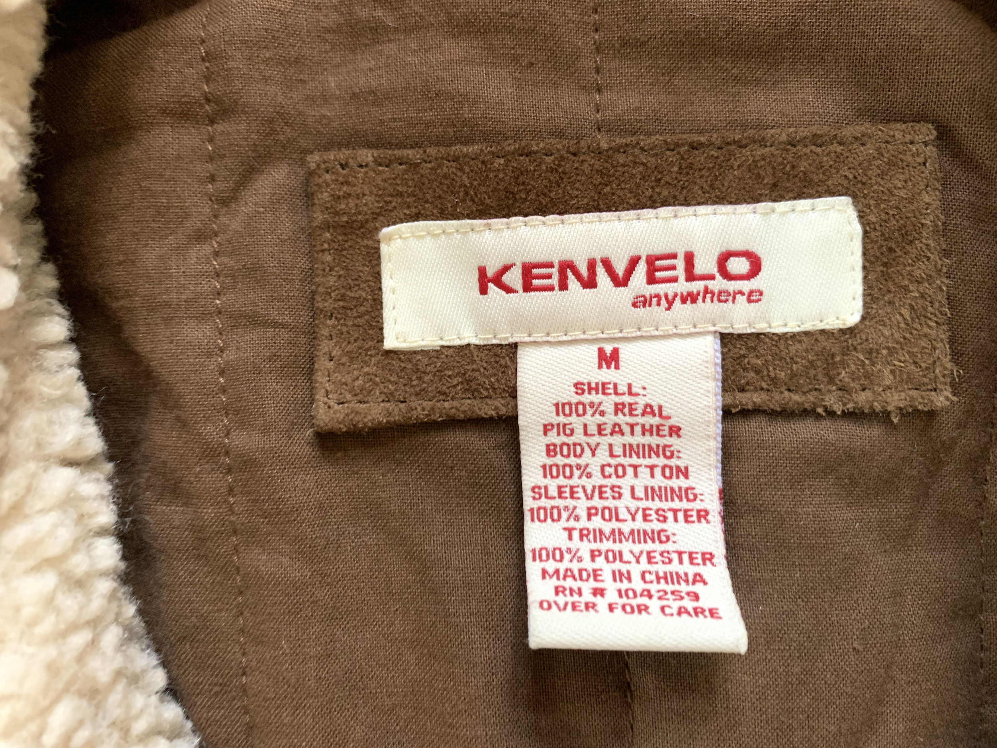 Other Kenvelo Brown Real Leather Pocket Shearling Jacket Size M / US 6-8 / IT 42-44 - 5 Thumbnail