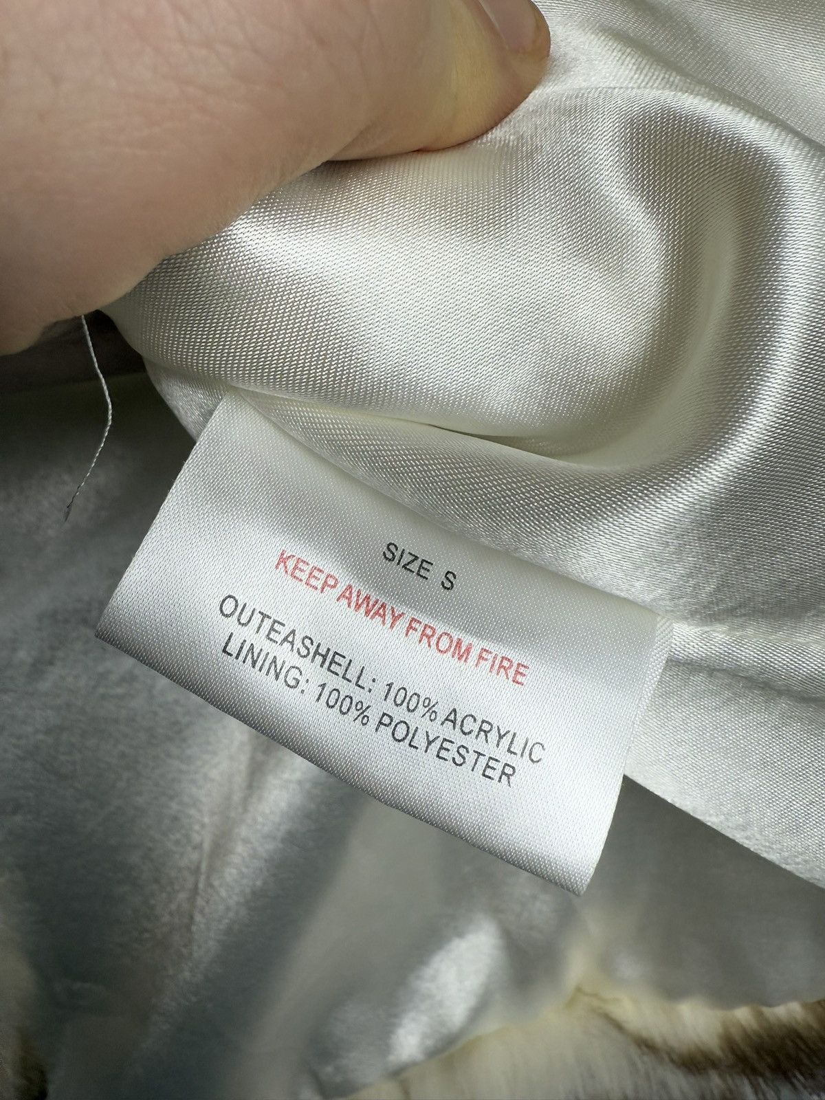 Japanese Brand Vintage y2k cropped faux fur coat jacket S Kate moss scandi Size S / US 4 / IT 40 - 7 Thumbnail