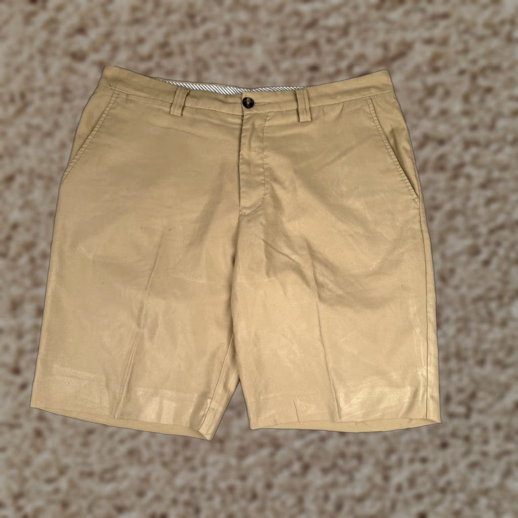 Tommy Hilfiger Tommy Hilfiger Shorts Mens 36 Chino Flat Front Stretch Casual Beige Size US 36 / EU 52 - 1 Thumbnail