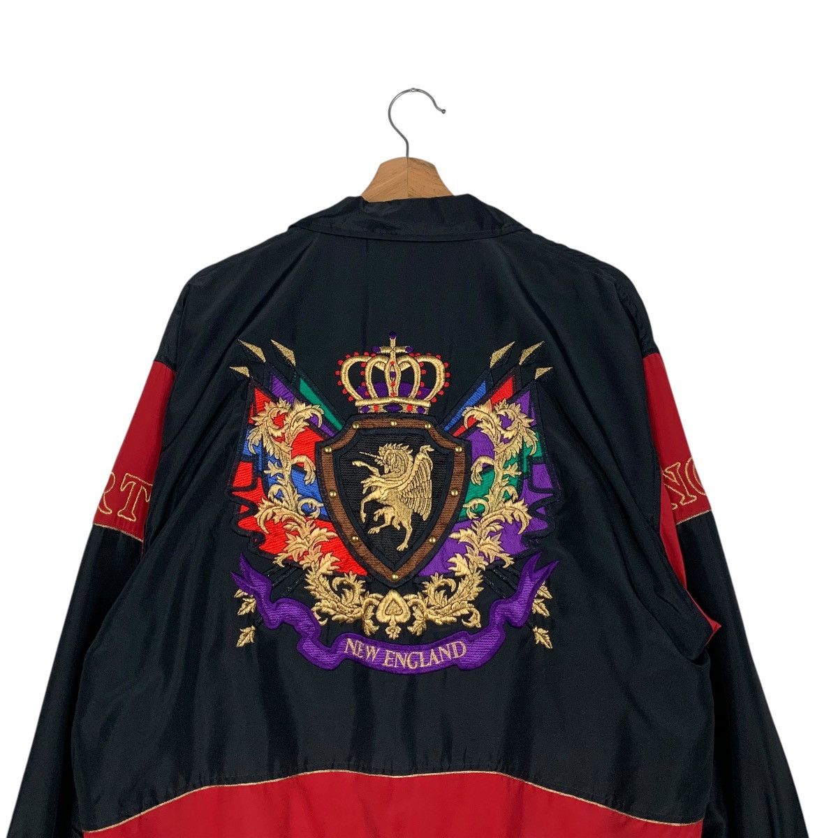 Japanese Brand NEW ENGLAND Embroidery Big Logo Button Jacket #2035-C88 Size US L / EU 52-54 / 3 - 2 Thumbnail