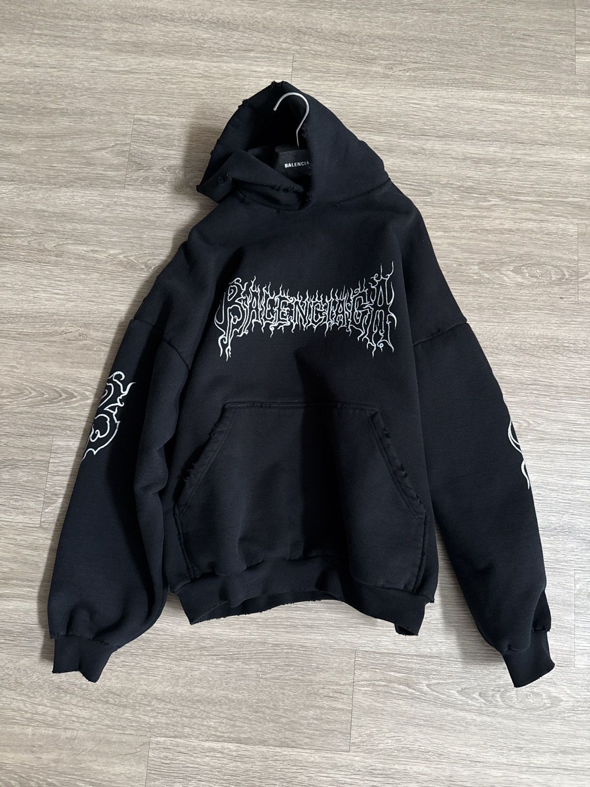 Balenciaga Balenciaga Darkwave Heavy Outerwear Hoodie Size US L / EU 52-54 / 3 - 2 Thumbnail