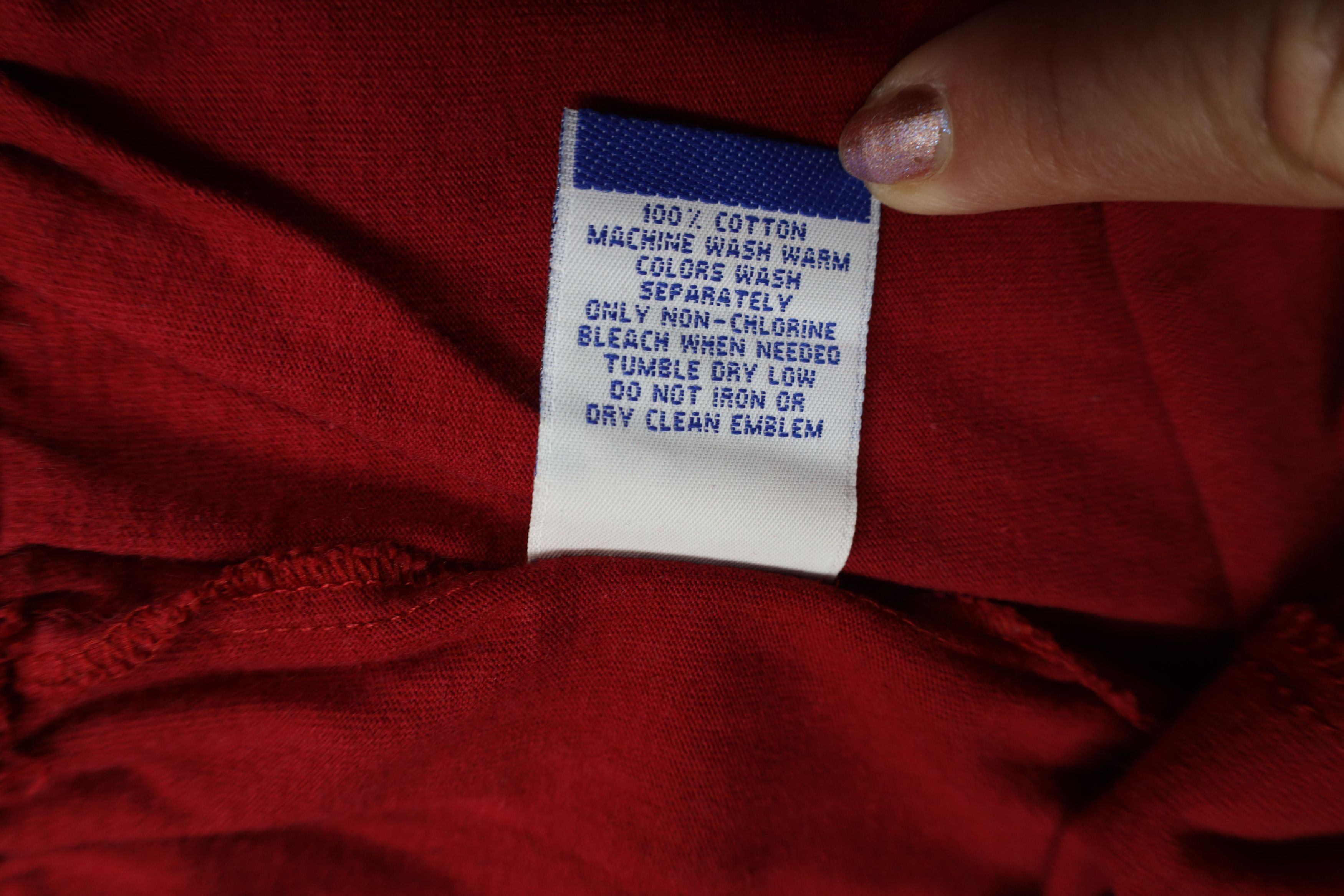 Vintage Vintage 90s Bike Blank Above Knee Shorts Red Cotton USA Size US 34 / EU 50 - 7 Thumbnail