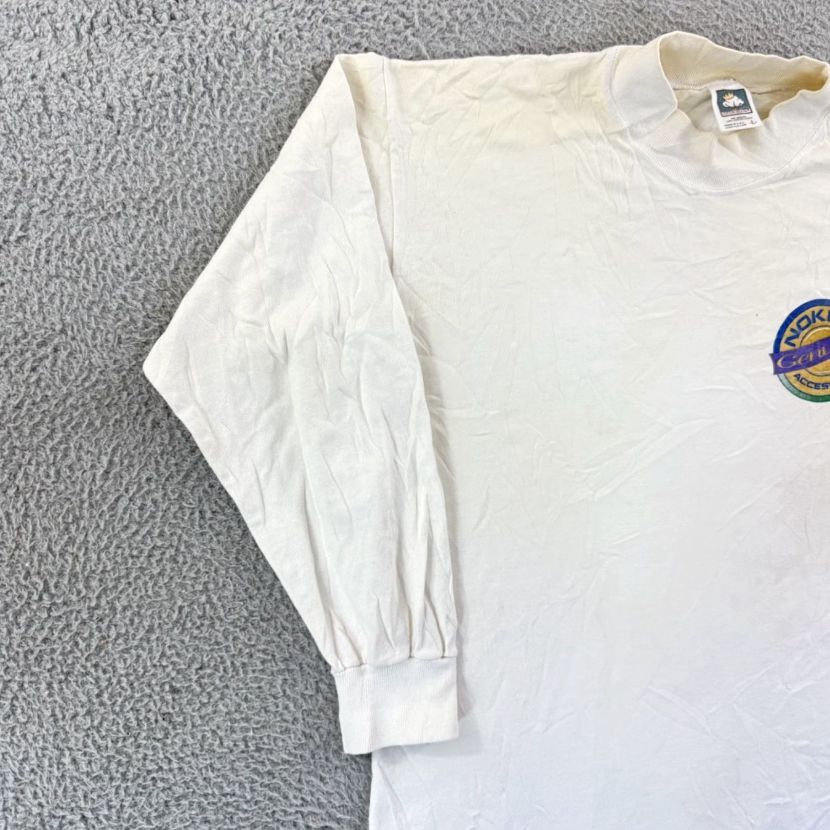 Vintage VINTAGE Nokia Shirt Men’s L White 90s Long Sleeve Tech Promo Cellphone USA Size US L / EU 52-54 / 3 - 4 Thumbnail