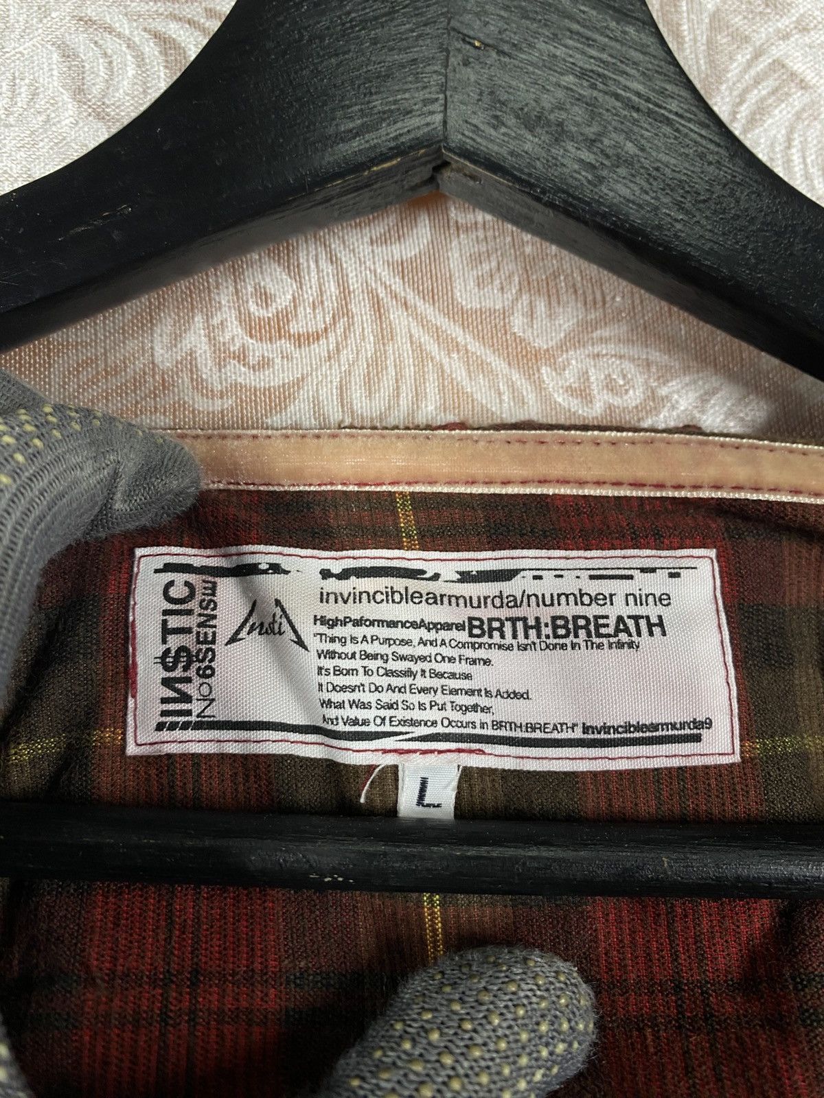 Number (N)ine Invincible x Number (N)ine Plaid Hooded Jacket Zip Hoodie Size US L / EU 52-54 / 3 - 6 Thumbnail