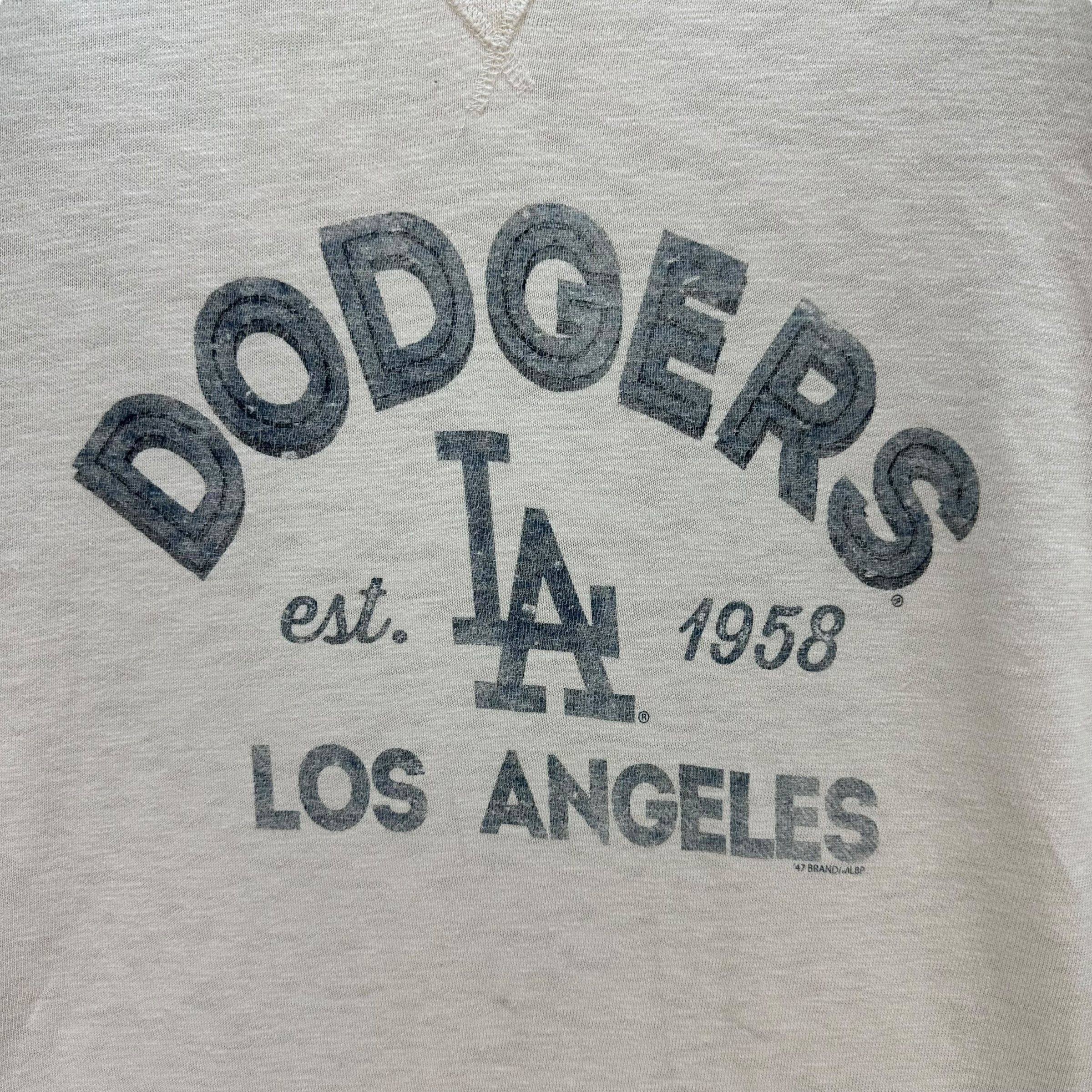 47 Brand Los Angeles Dodgers Big Logo Crewneck Sweatshirt #A4-0074 Size US M / EU 48-50 / 2 - 3 Thumbnail