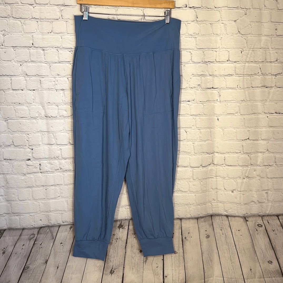 Athleta Athleta Salutation Jogger Blue Pants 1X Pockets Size 40" / US 18 - 2 Thumbnail