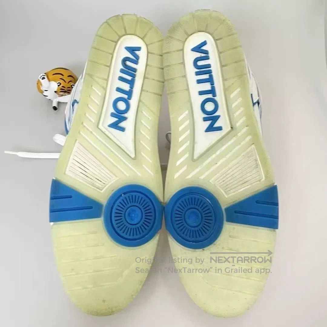Louis Vuitton LV Trainer Blue White. Size US 10 / EU 43 - 6 Thumbnail