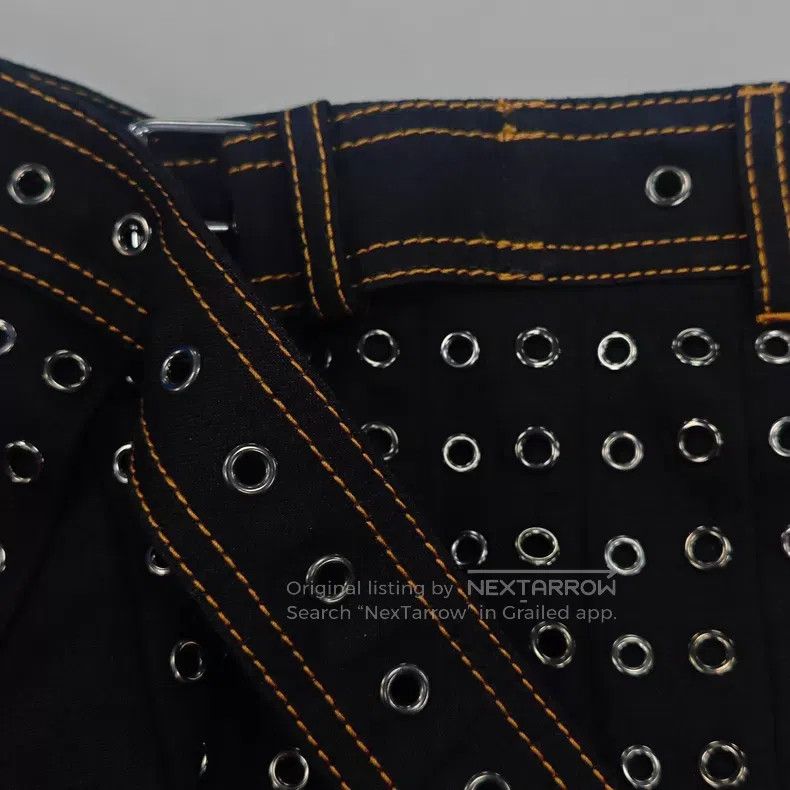 Dior Dior Black rivet fixed belt short skirt Size 24" / US 00 / IT 34 - 7 Thumbnail