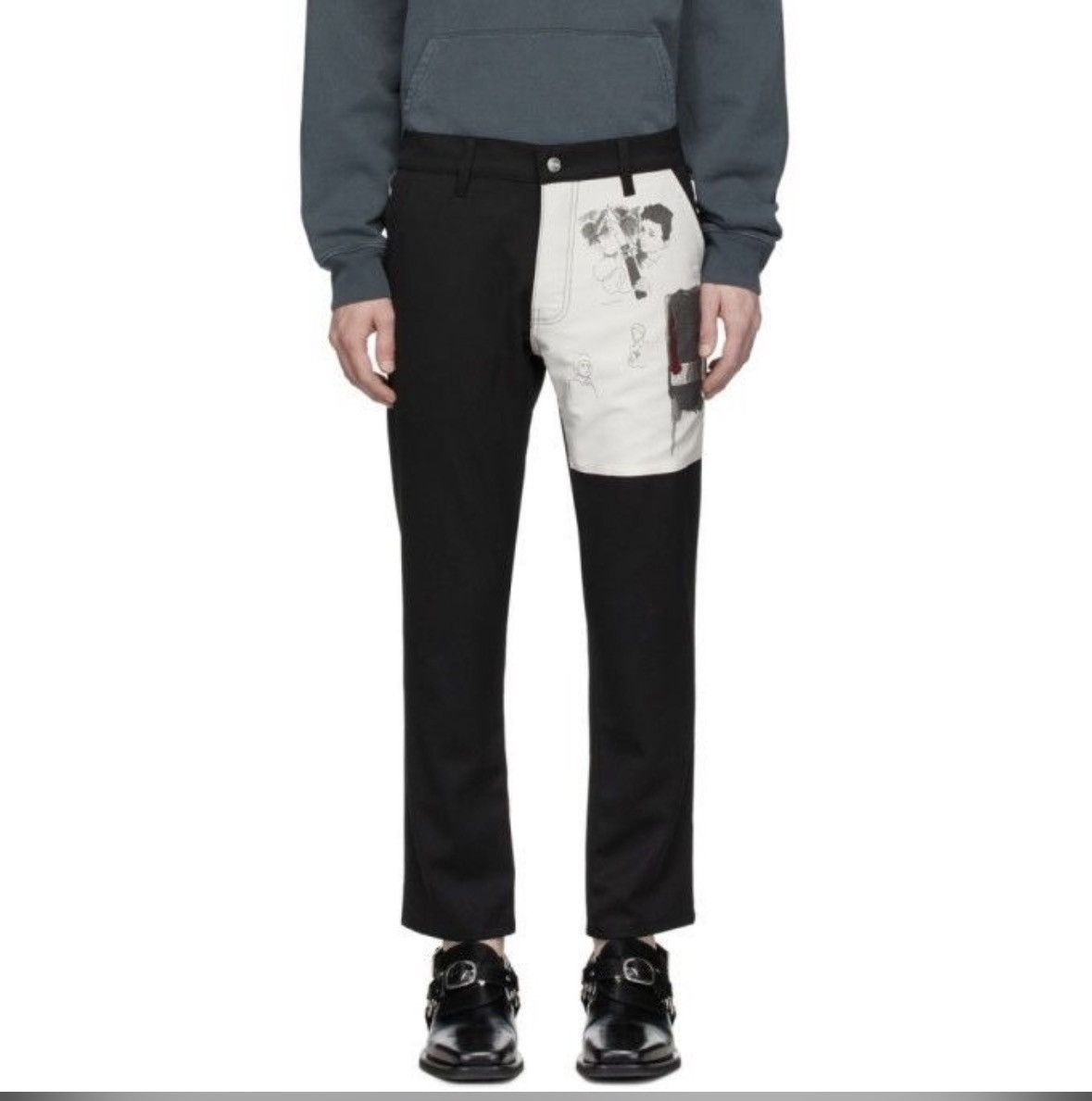 Enfants Riches Deprimes ERD 20ss Skinny Wool Patch Trouser Size US 30 / EU 46 - 2 Thumbnail