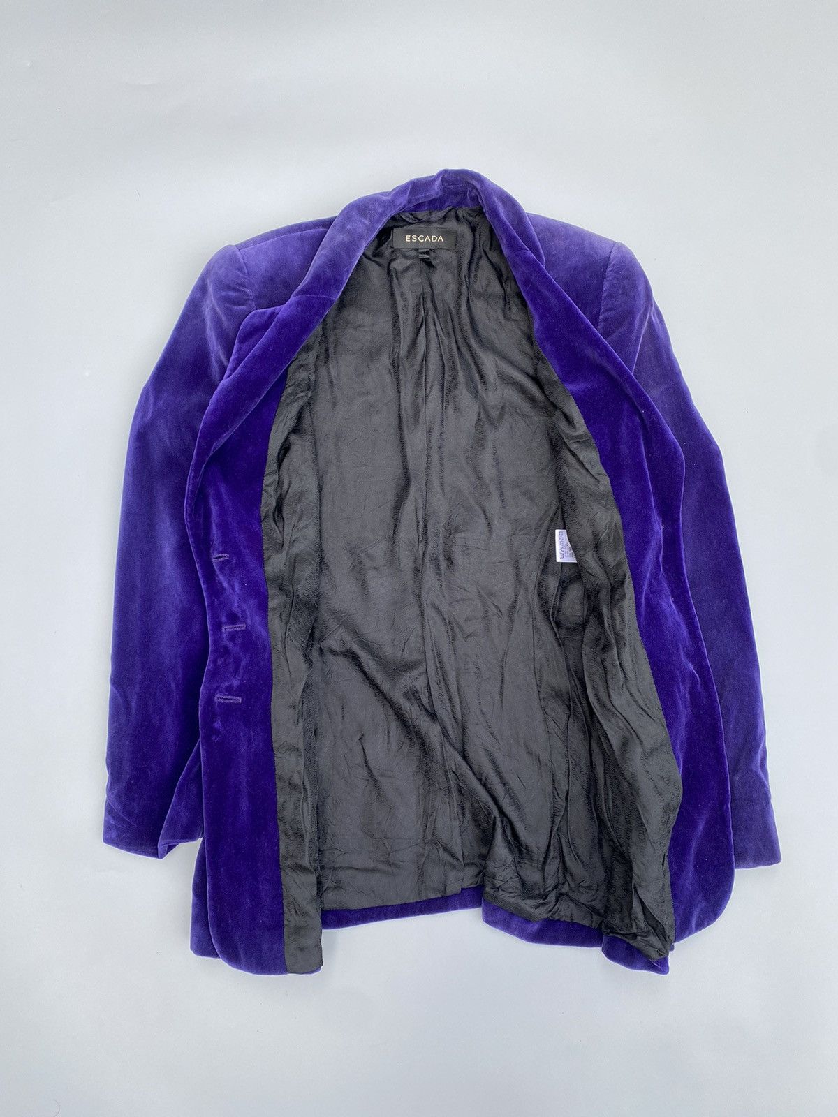 Escada Vintage Escada Velvet Blazer Size S / US 4 / IT 40 - 8 Thumbnail