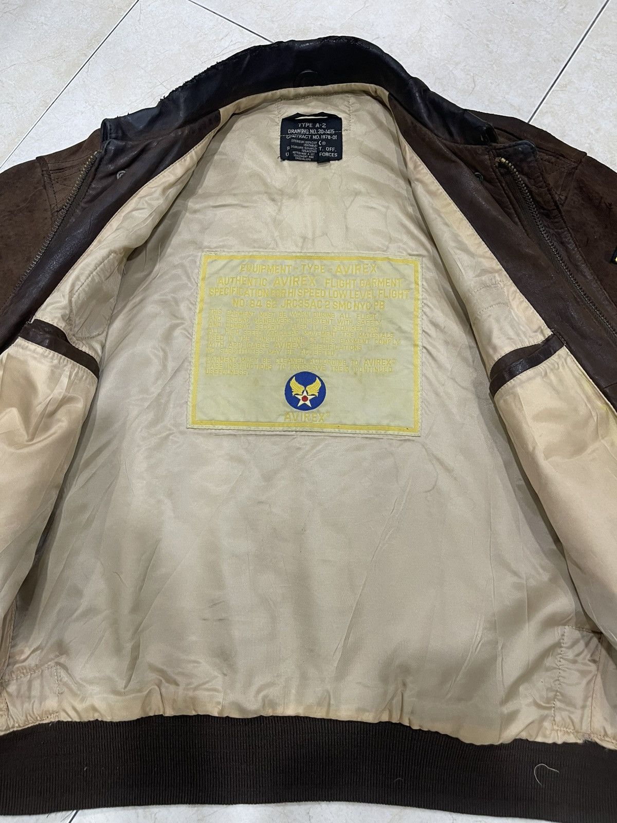 Avirex AVIREX TYPE A-2 US ARMY AIR FORCE LEATHER FLIGHT JACKET Size US M / EU 48-50 / 2 - 10 Thumbnail
