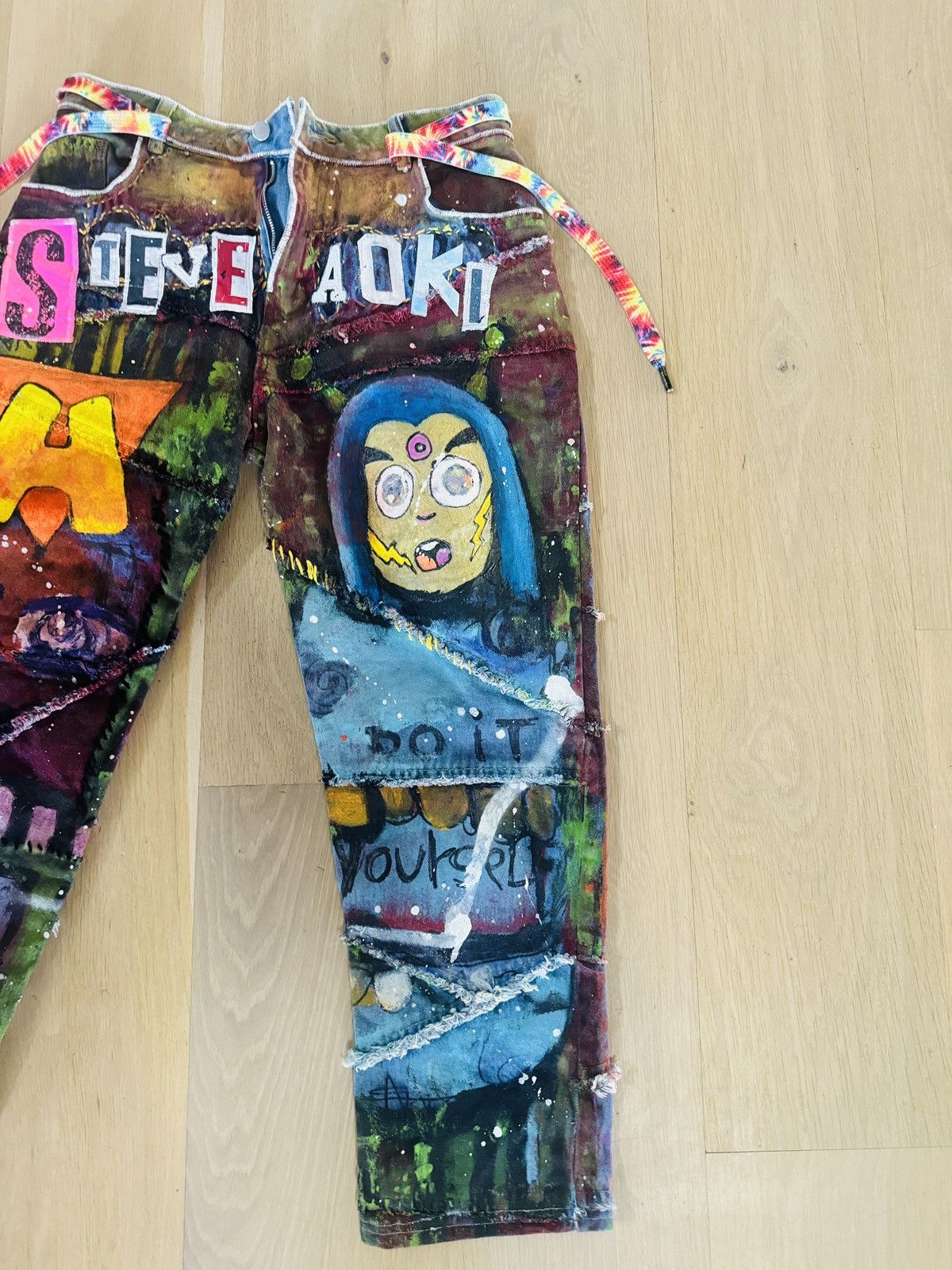 Other Steve Aoki 1 of 1 Hand Painted Denim Size US 28 / EU 44 - 2 Thumbnail